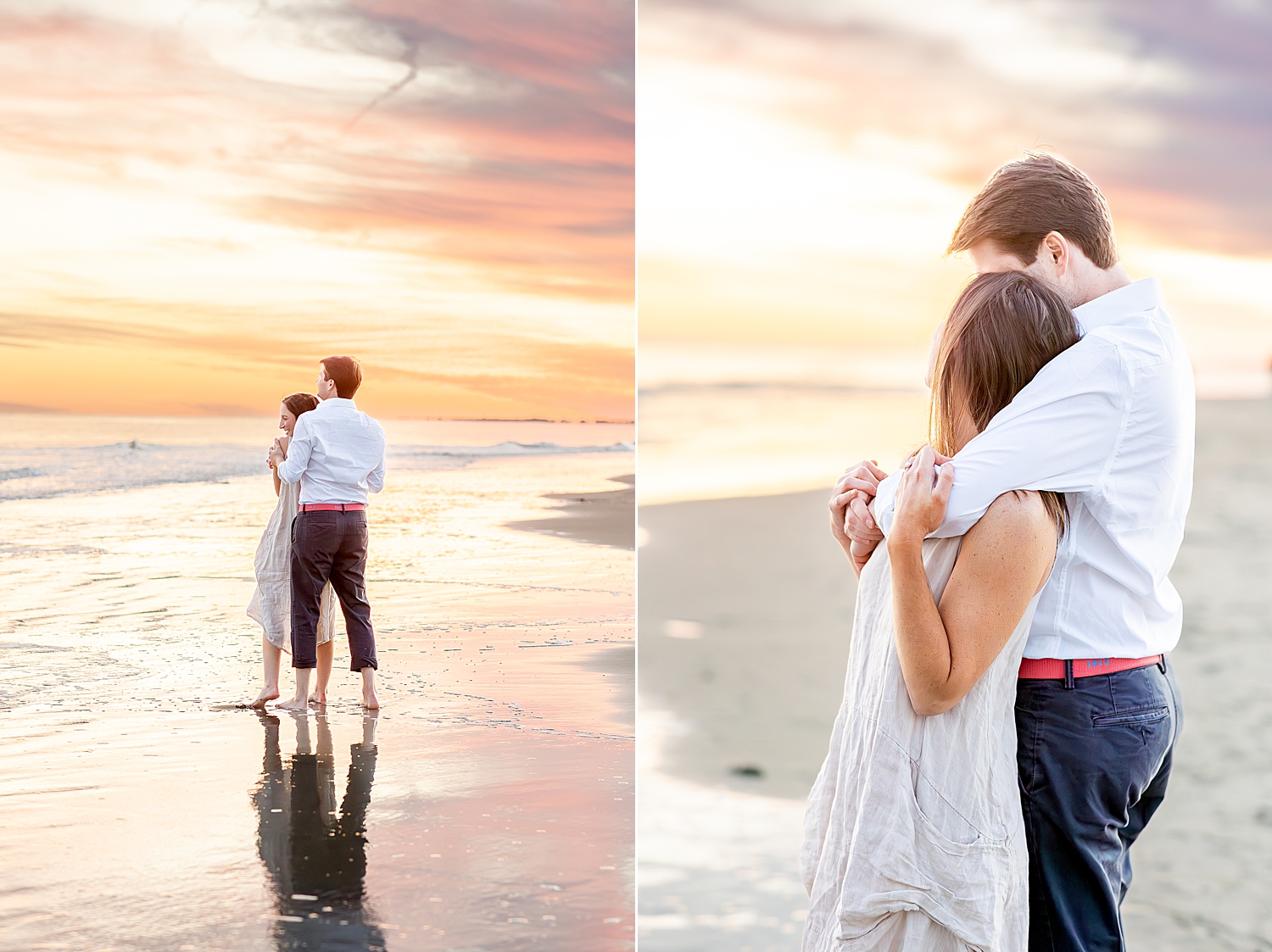 Romantic Engagement Session at Folly Beach