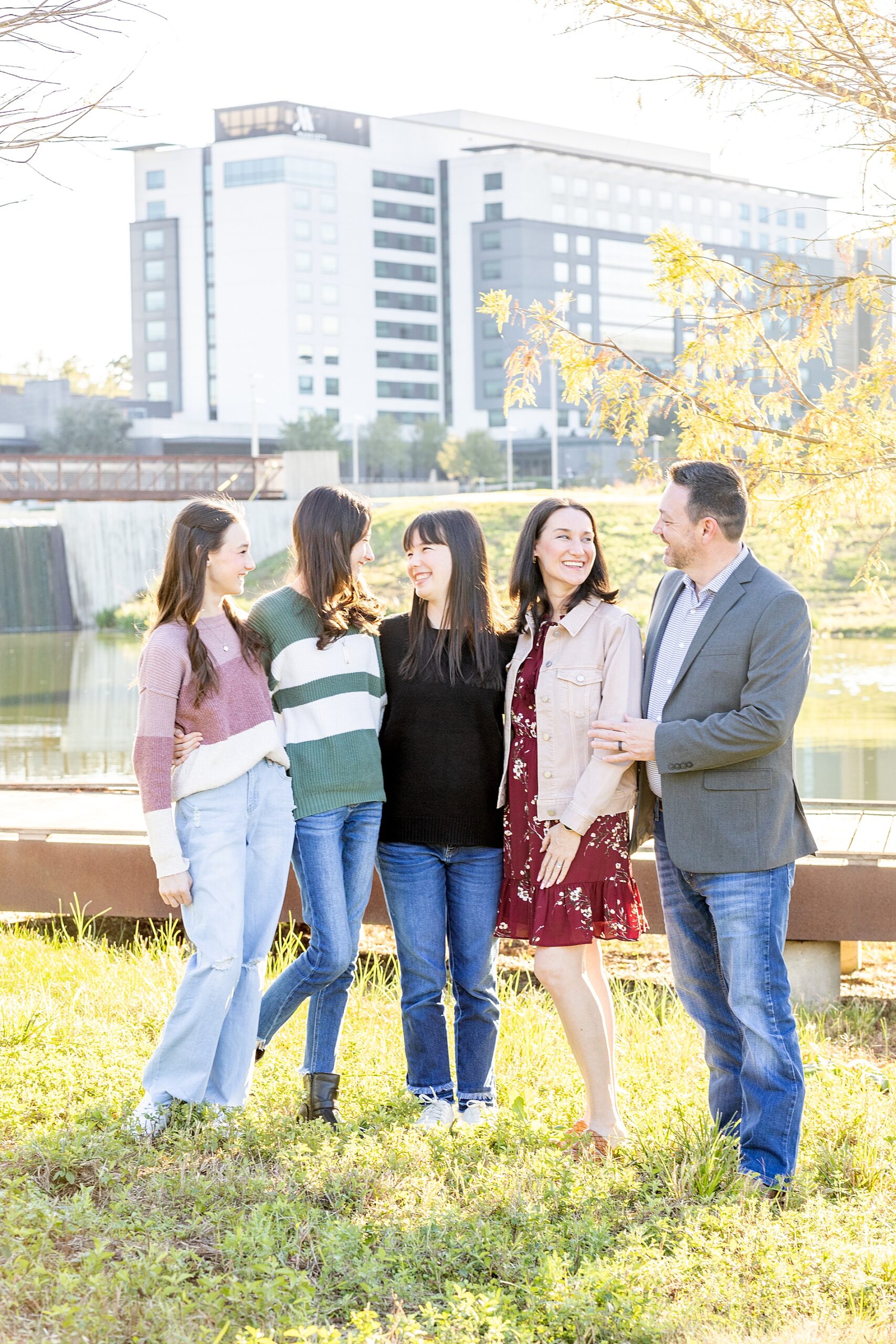 Texas Family Session at City Place in The Woodlands