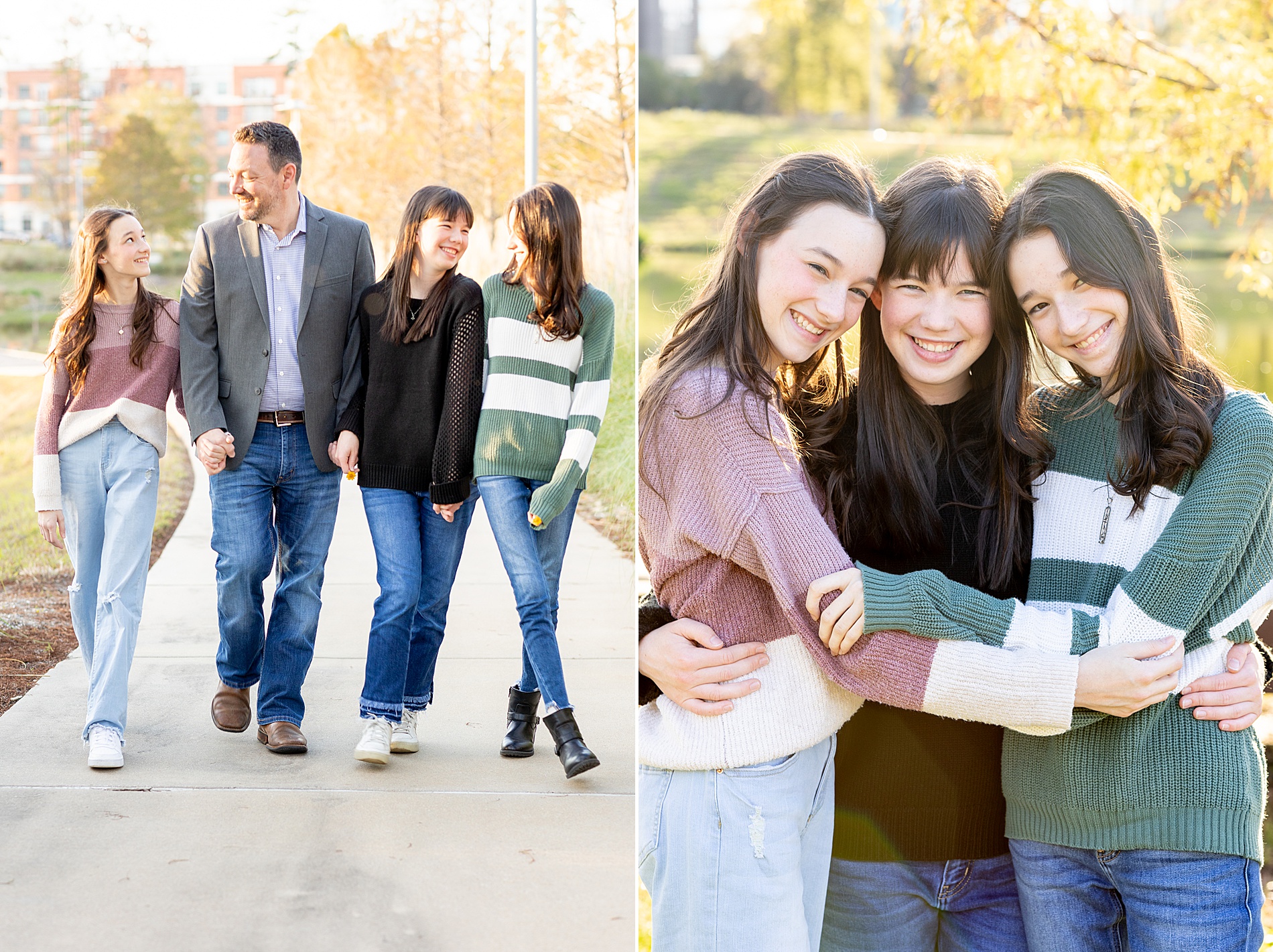 dad with daughters 