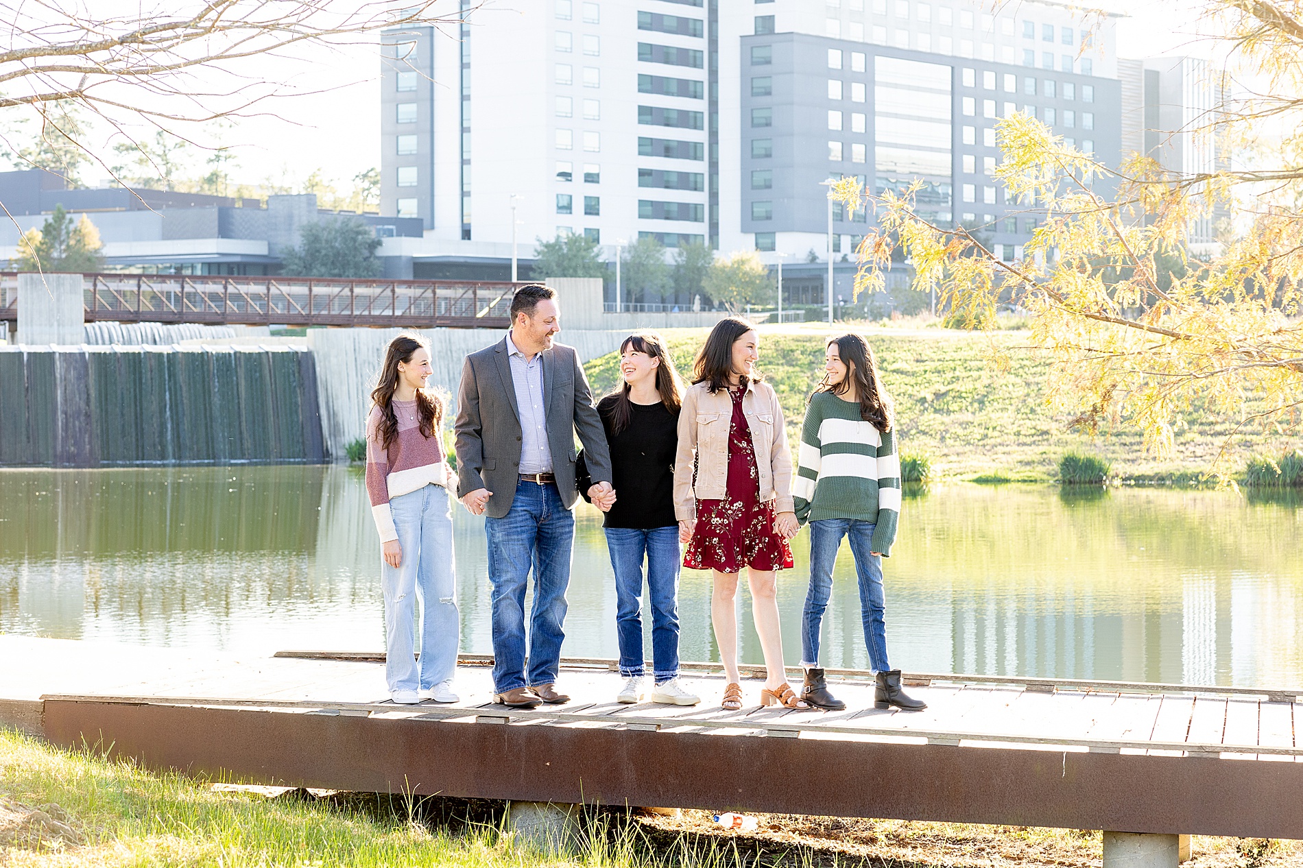 Texas Family Session at City Place in The Woodlands