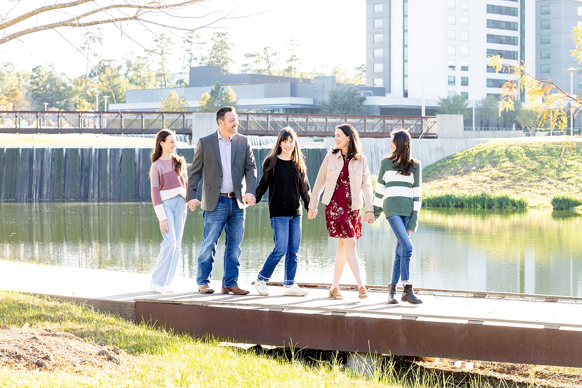 City Place in The Woodlands family session 