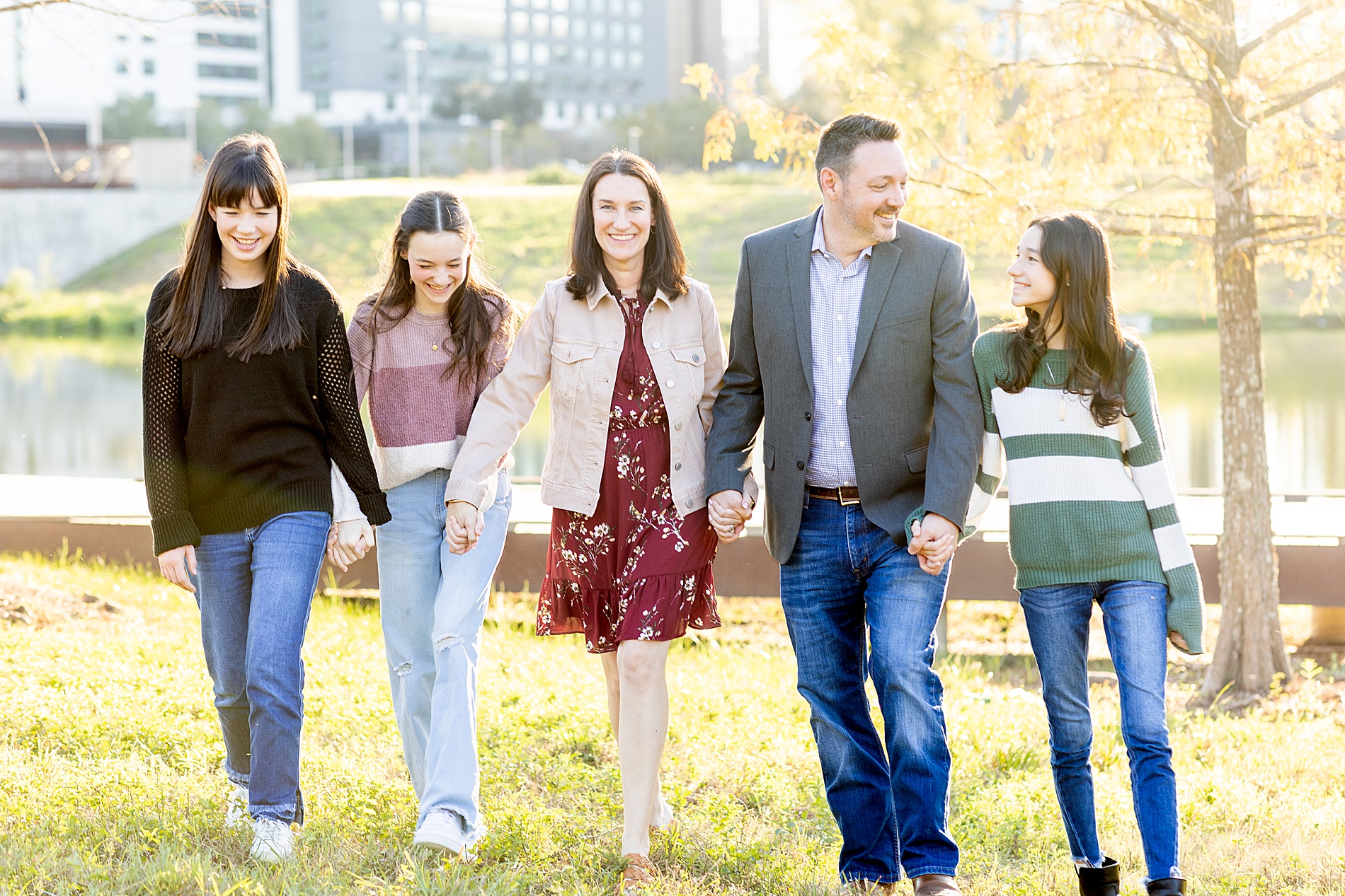 Texas Family Session at City Place in The Woodlands