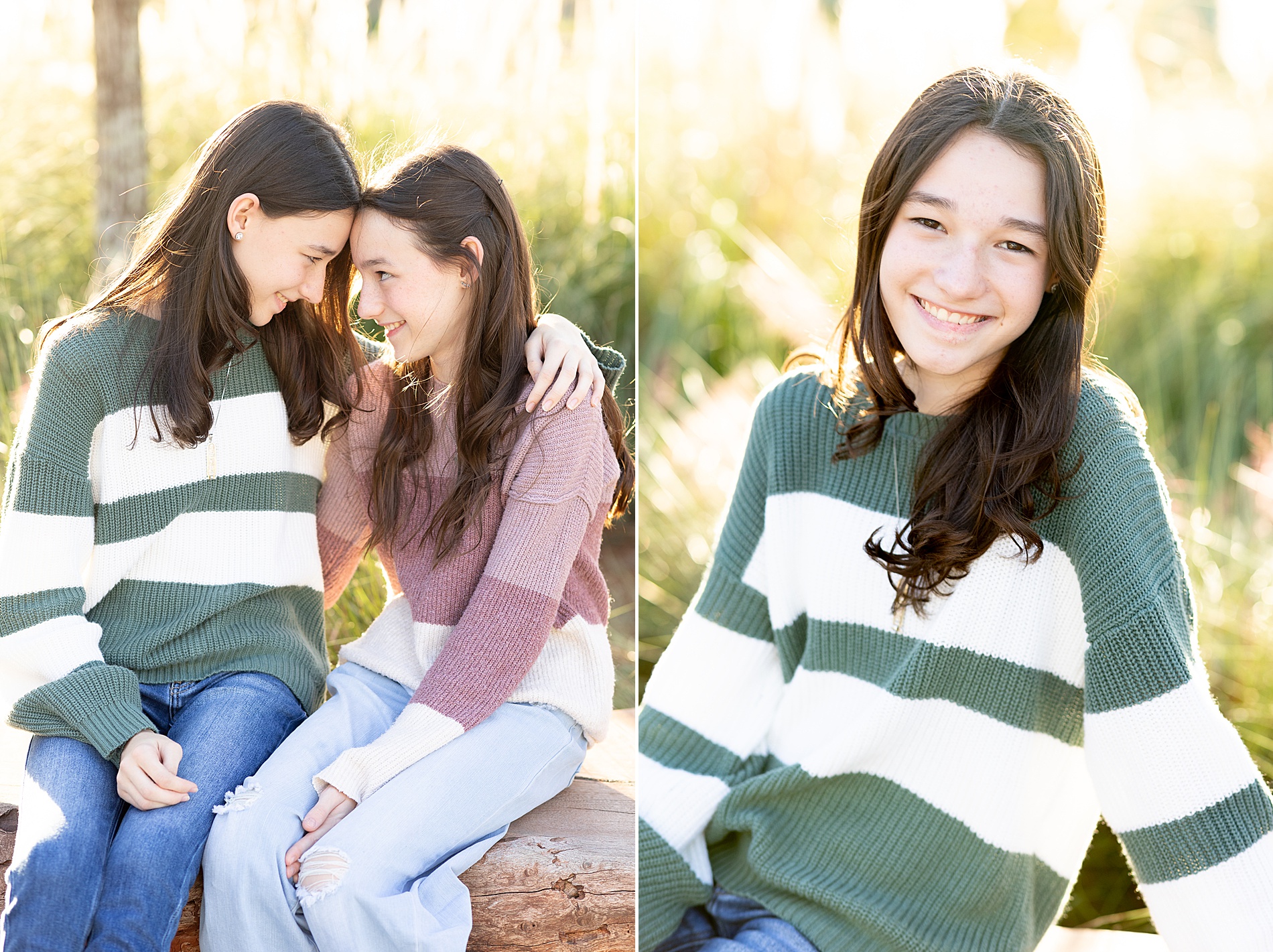 sisters from Texas Family Session at City Place in The Woodlands