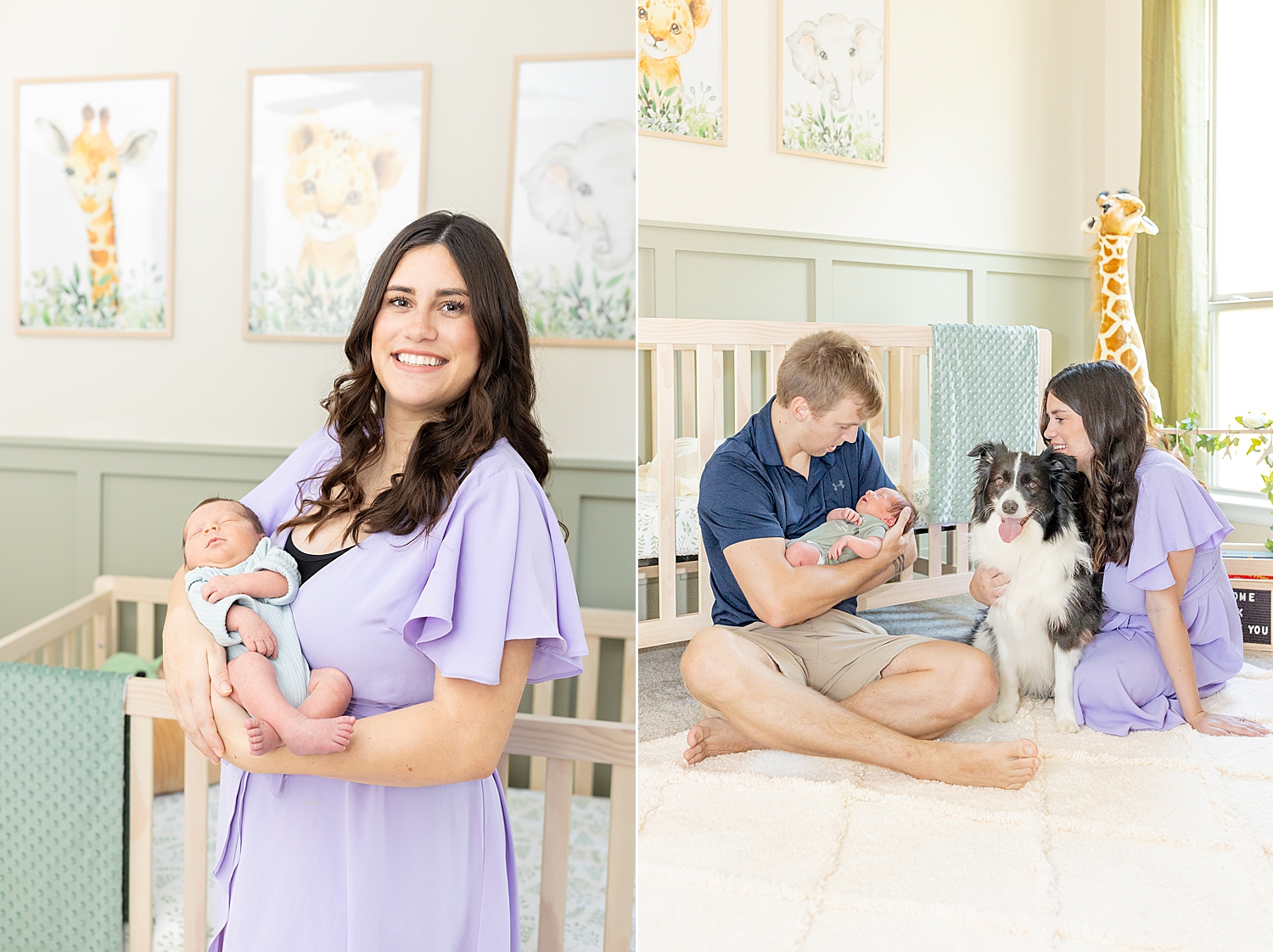 parents snuggle newborn during in-home lifestyle session in Texas