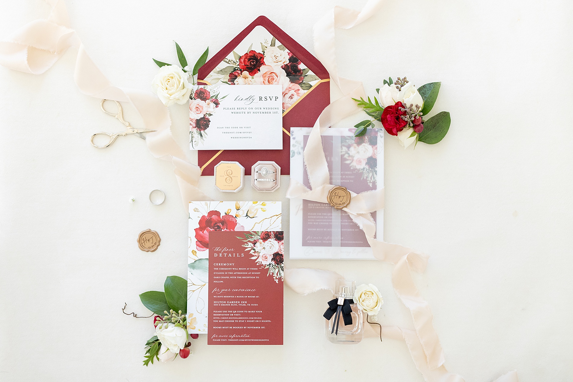 stunning invitation suite from Classic East Texas Wedding