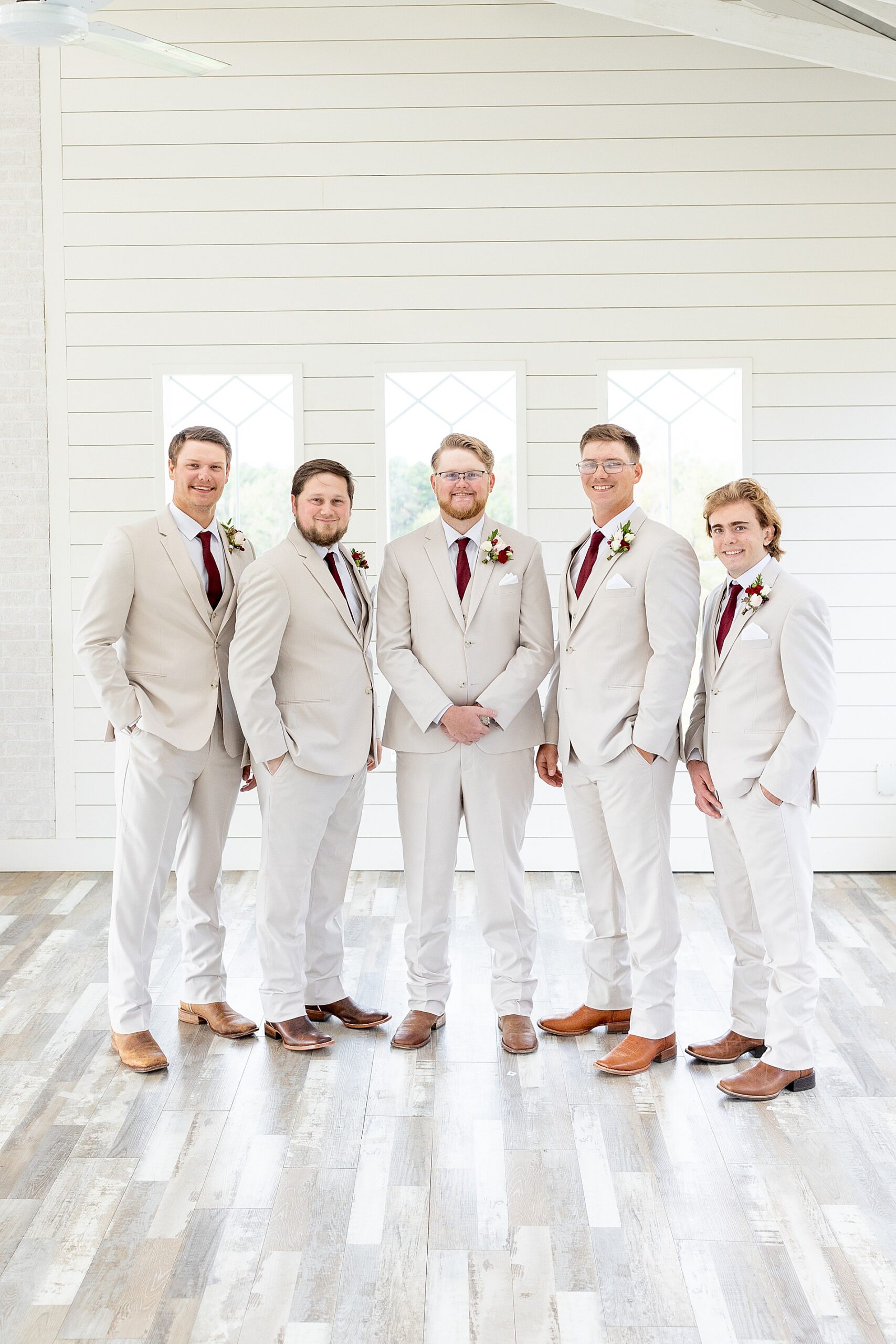 groom and groomsmen photos from Classic East Texas Wedding