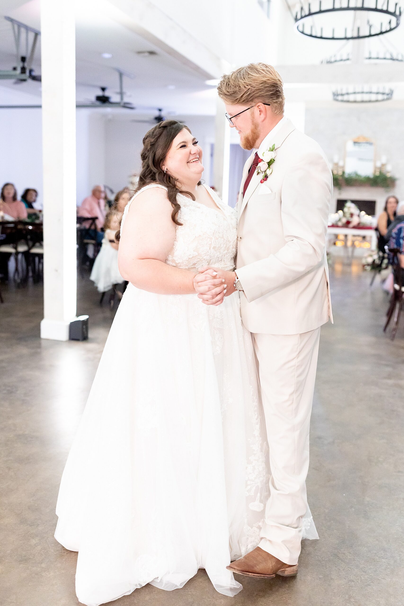 candid first dance