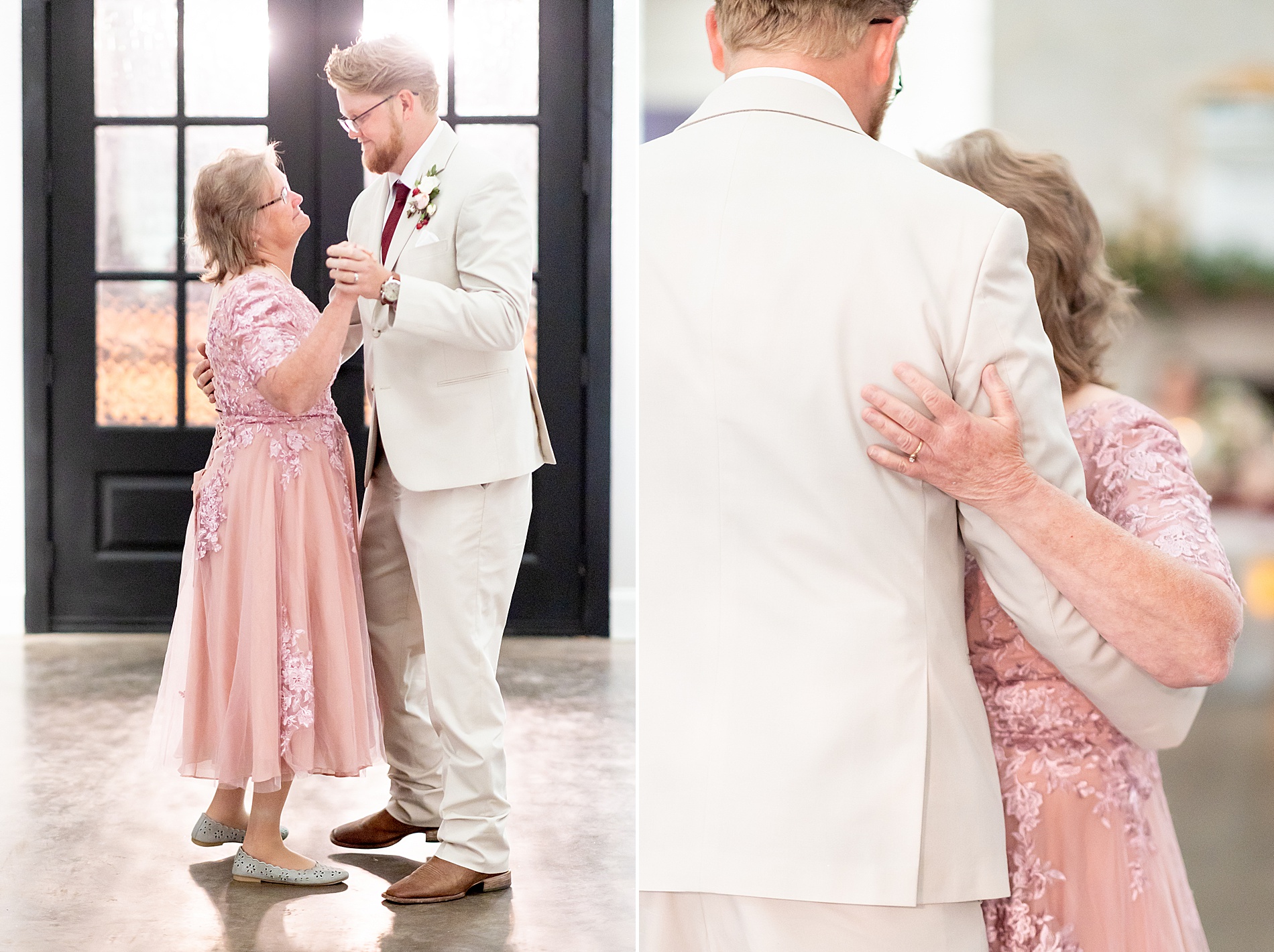 groom dances with his mom