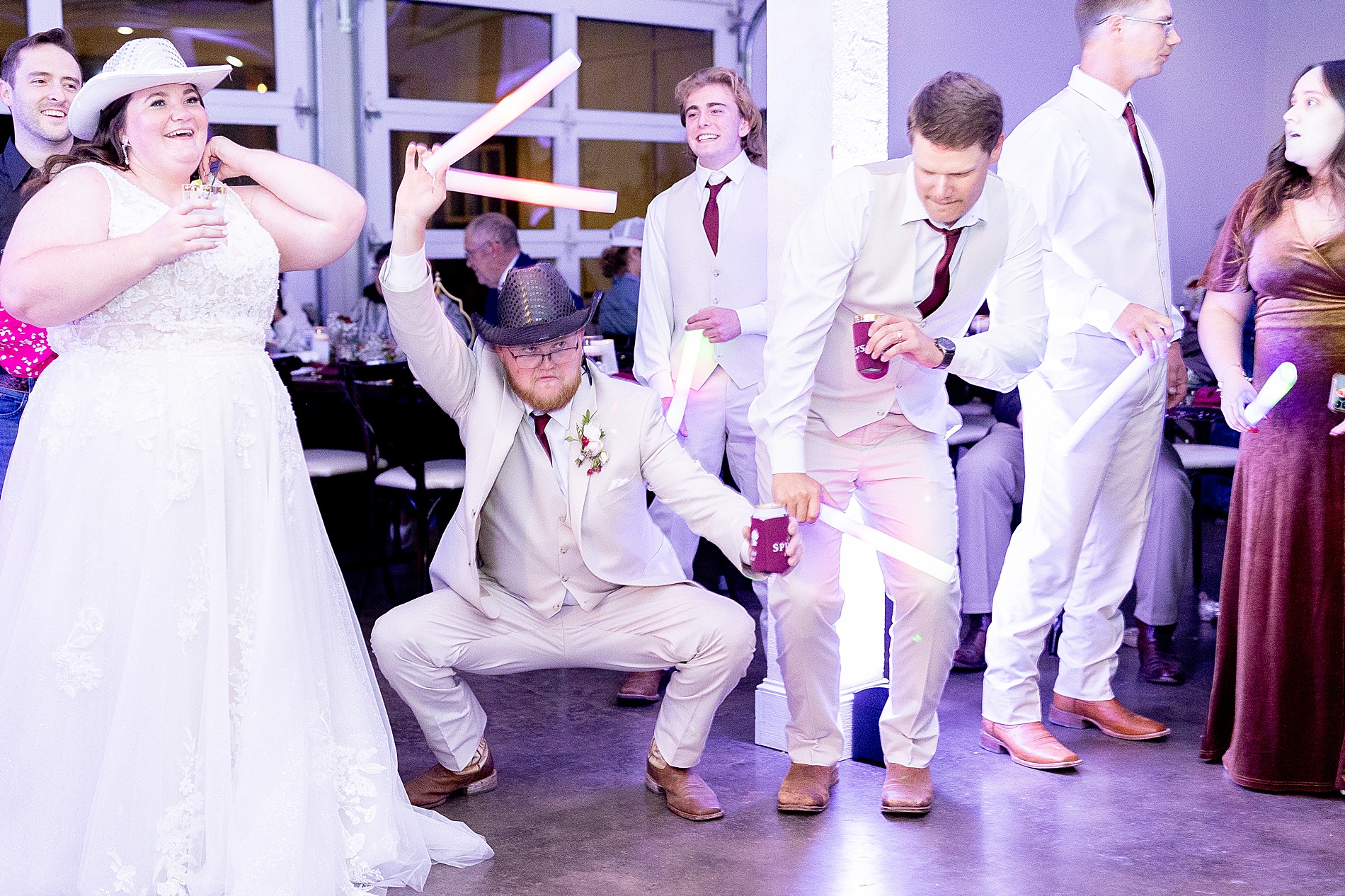 groom on dance floor