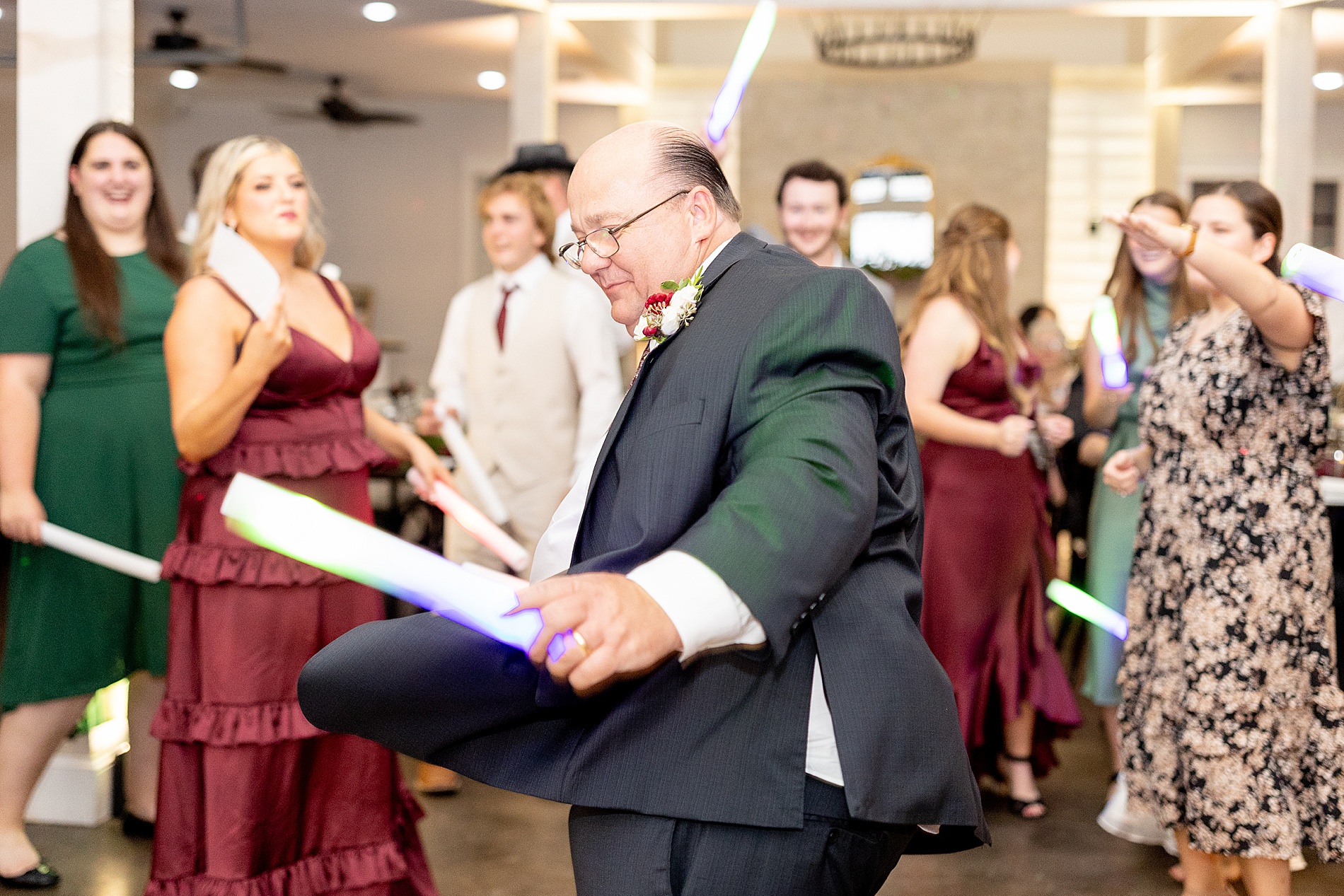 father of the bride on dance floor