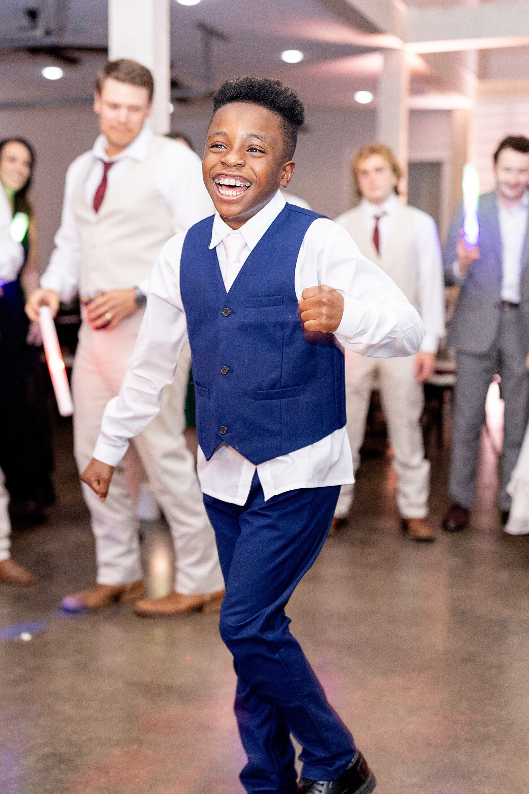 kid at Classic East Texas Wedding