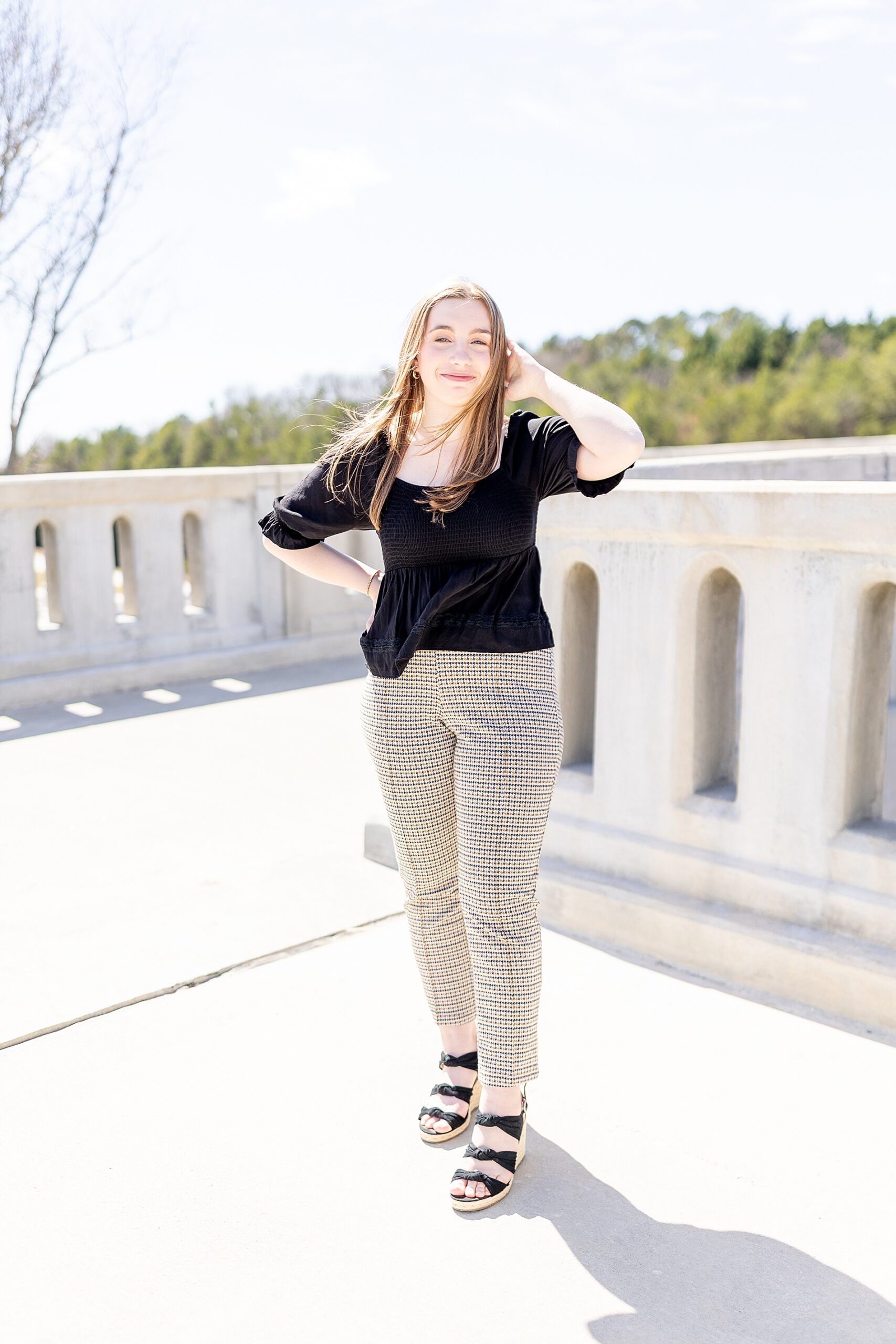 senior on balcony