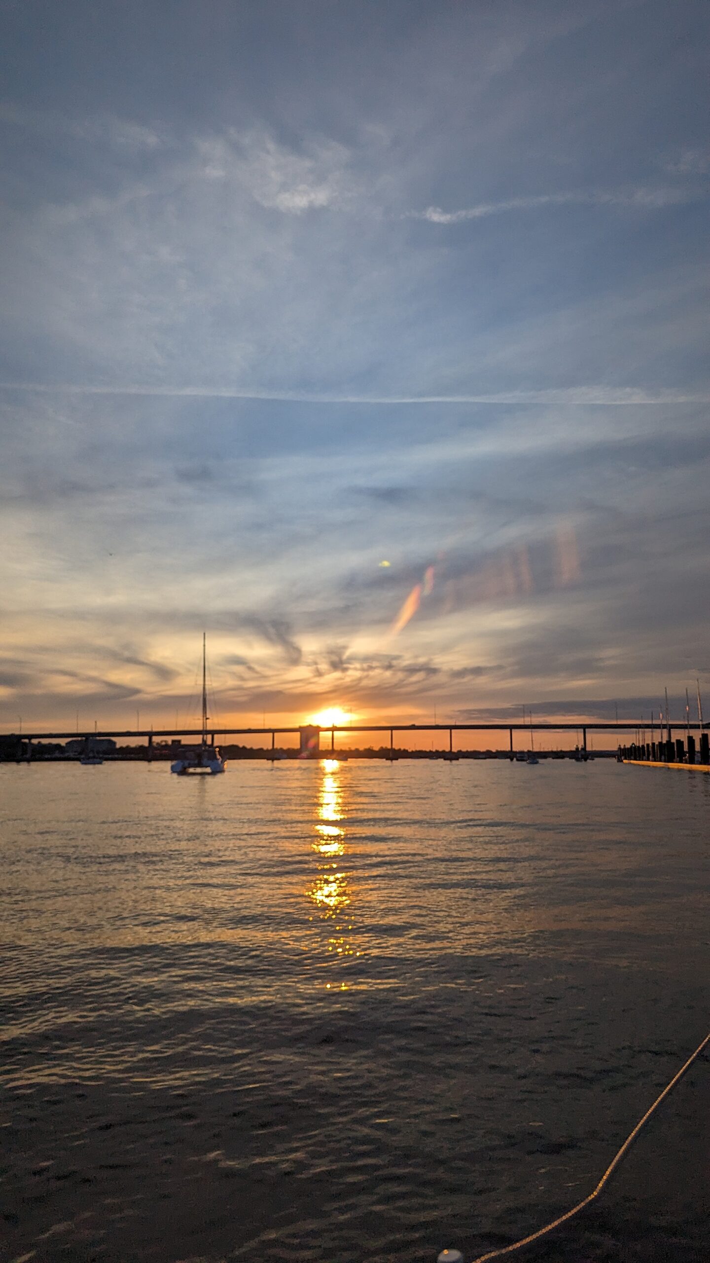 boat ride at sunset in Charleston, South Carolina