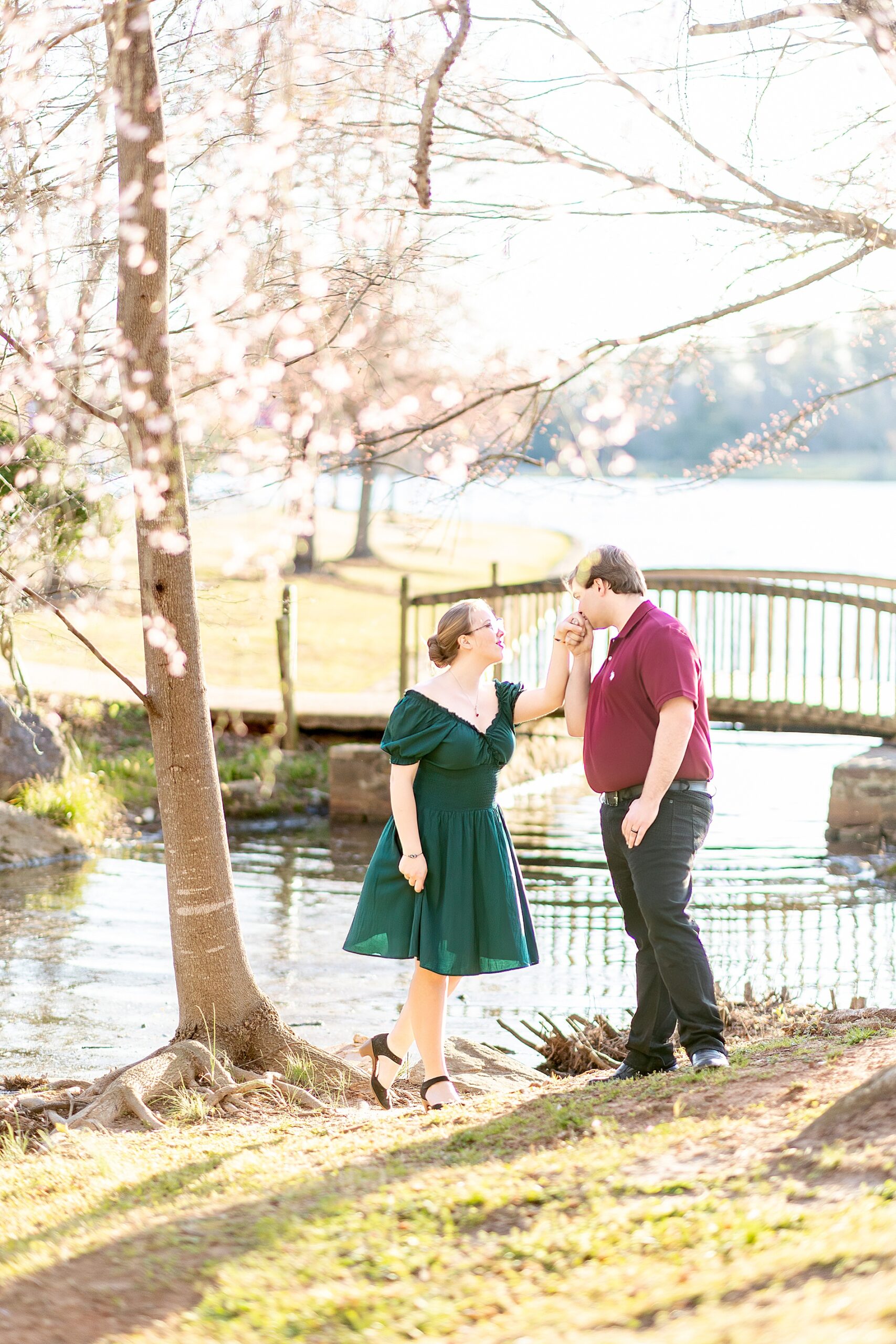 Spring engagement in Greenville, SC