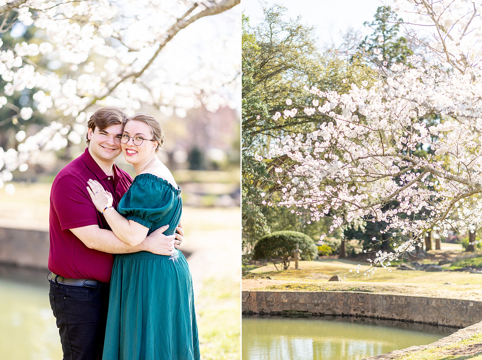 Furman University Engagement Session during spring