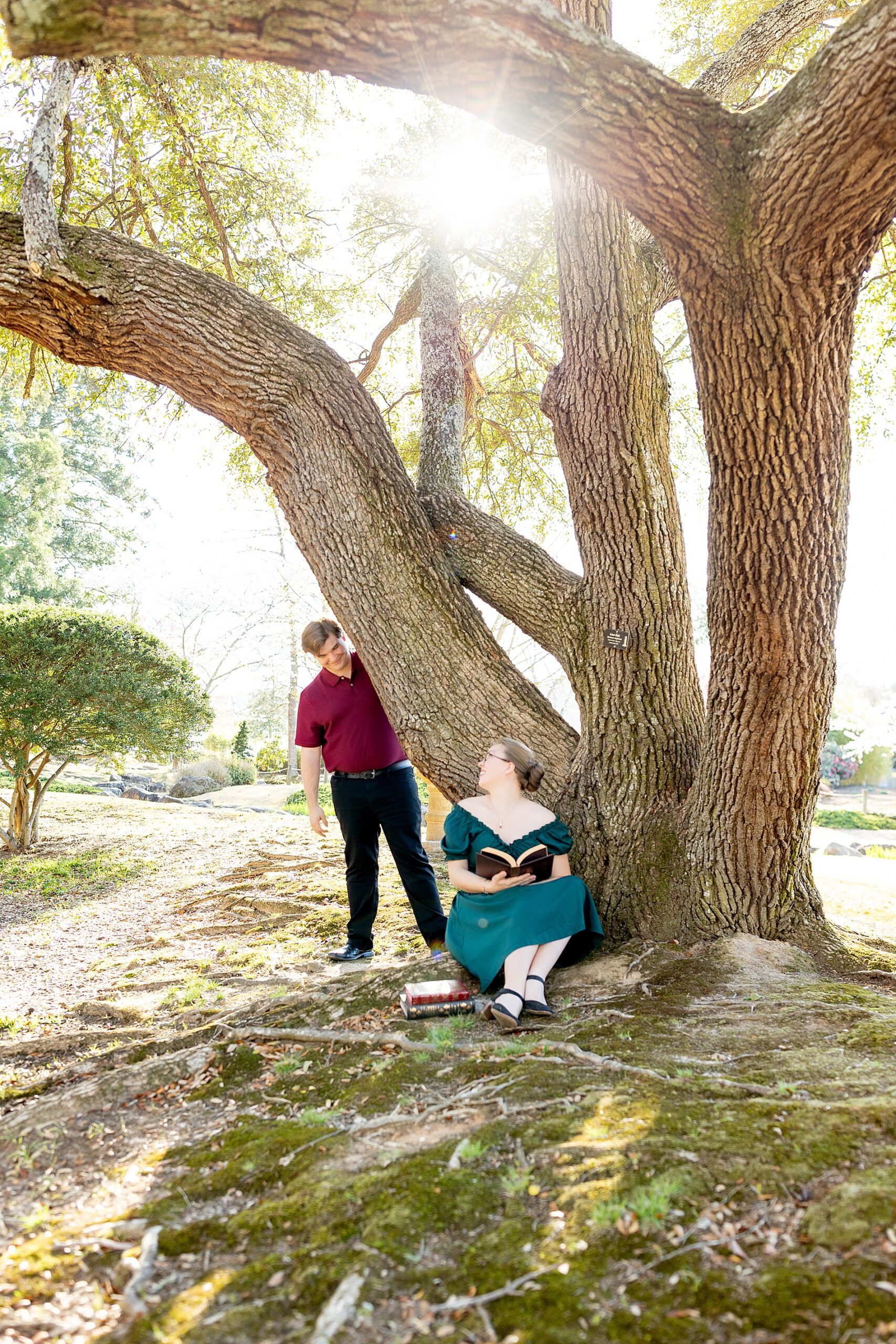 storybook engagement session in Greenville, SC