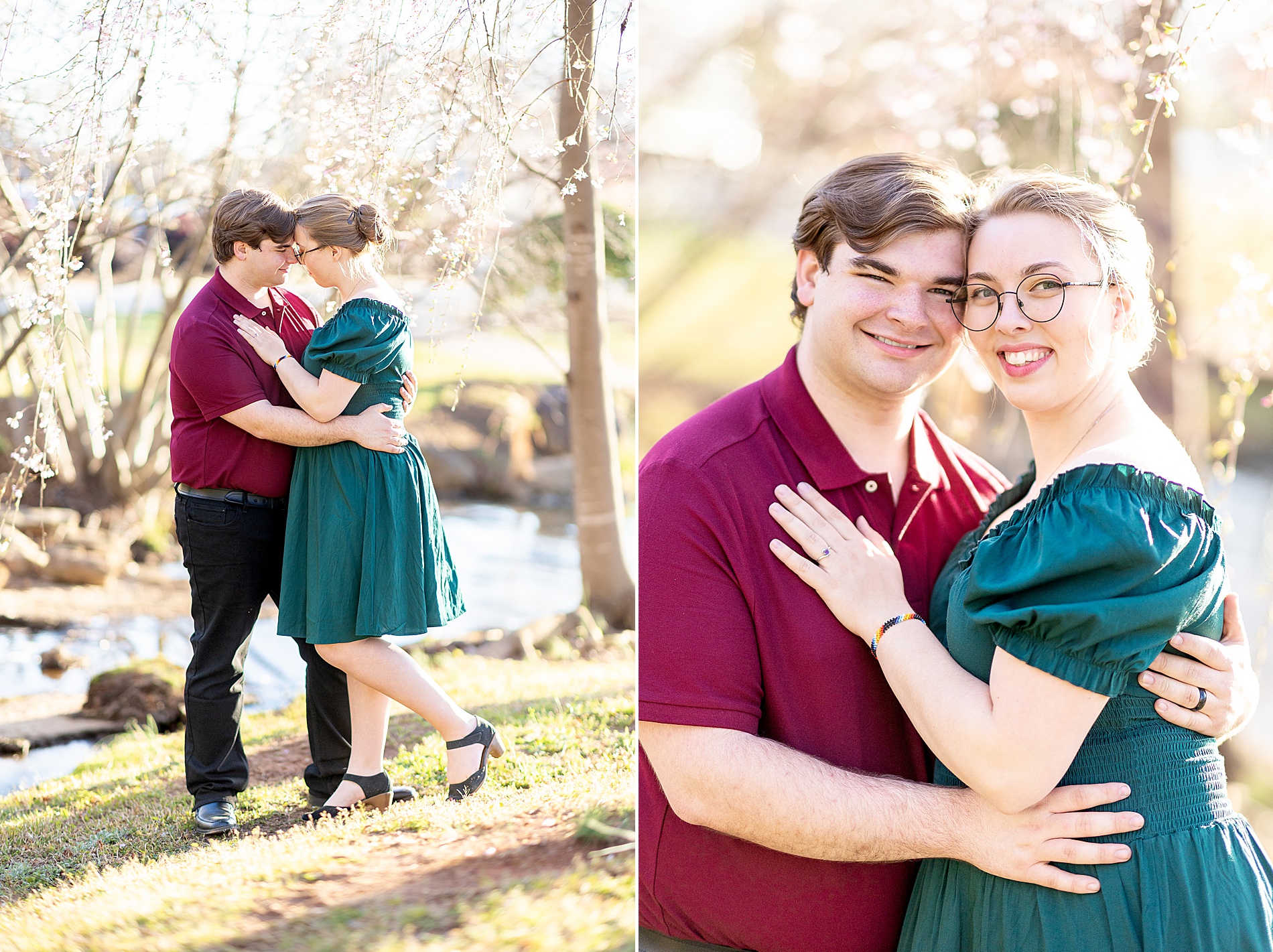 Spring engagement in Greenville, SC