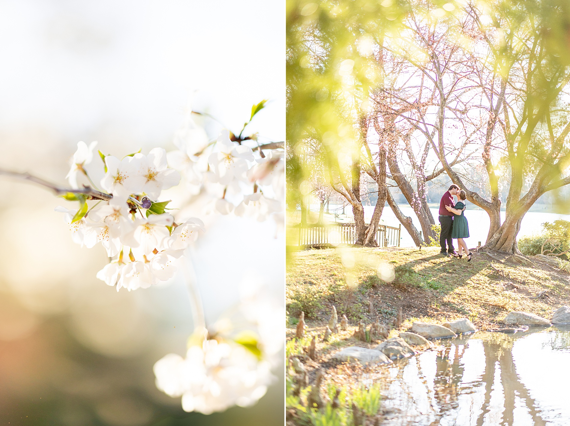 spring engagement session