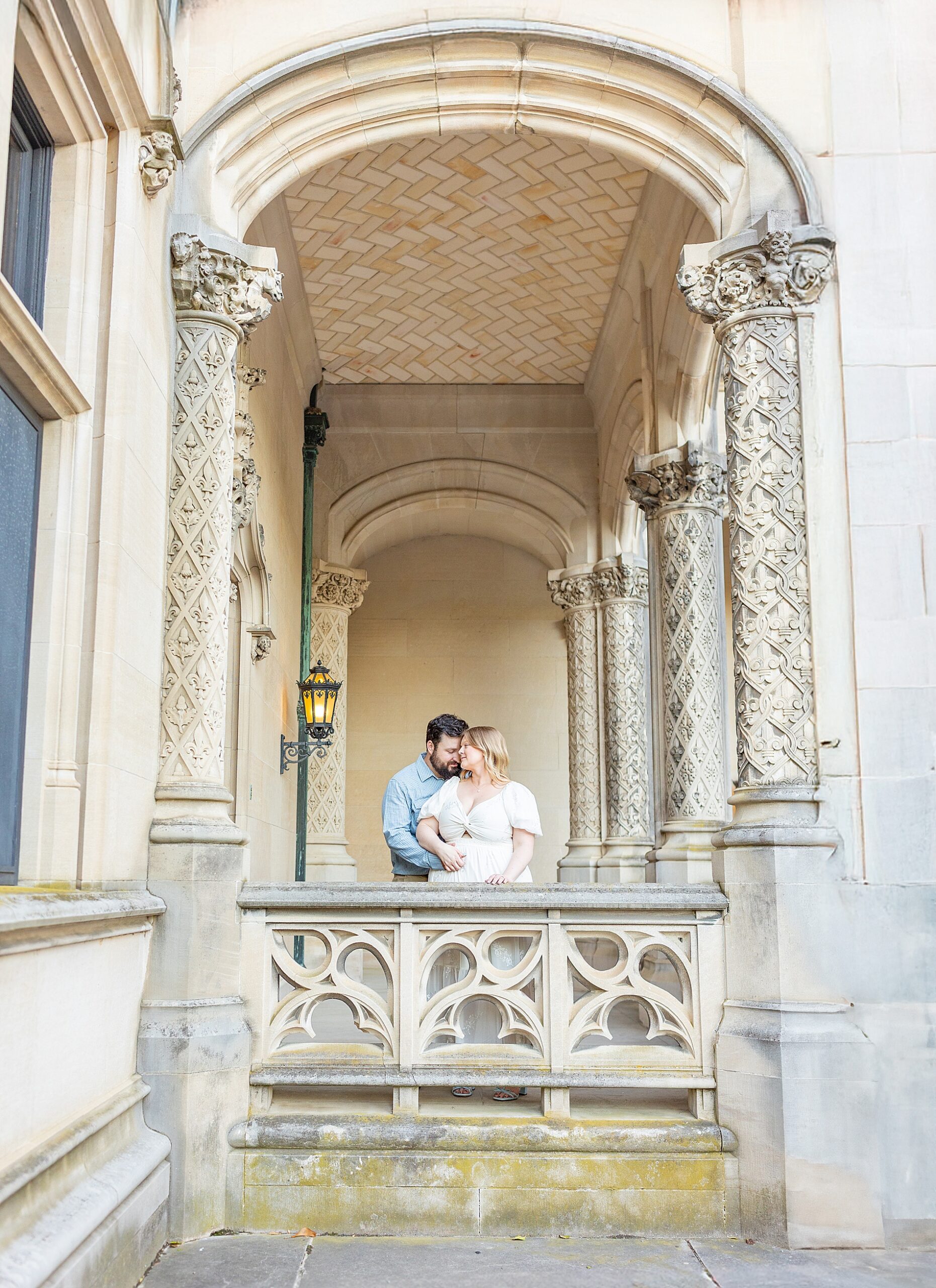 classic and timeless engagement photo