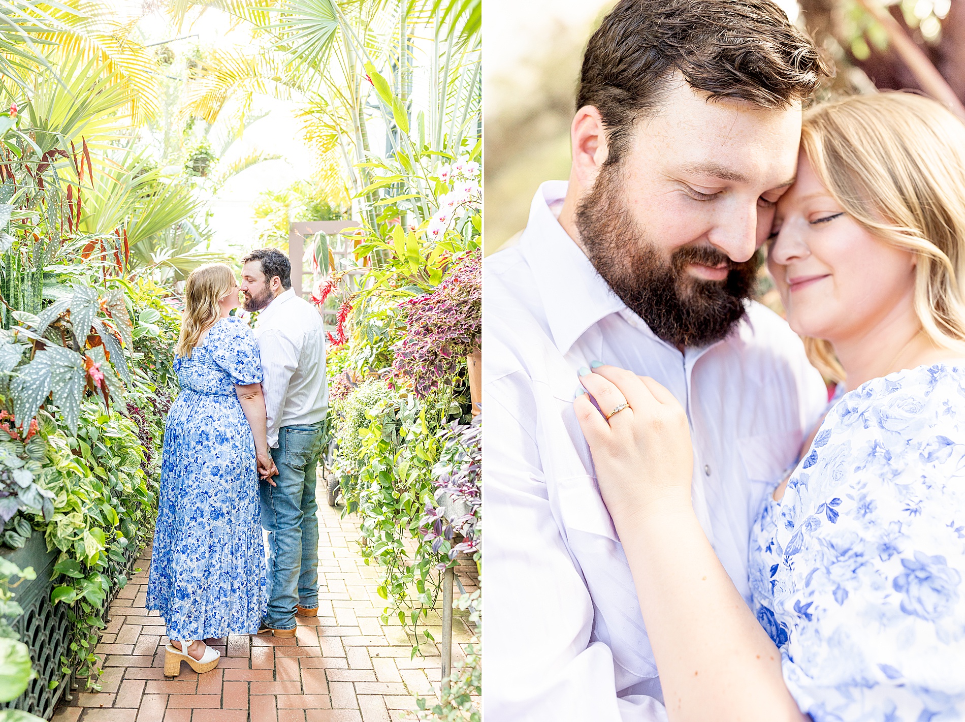 spring engagement photos