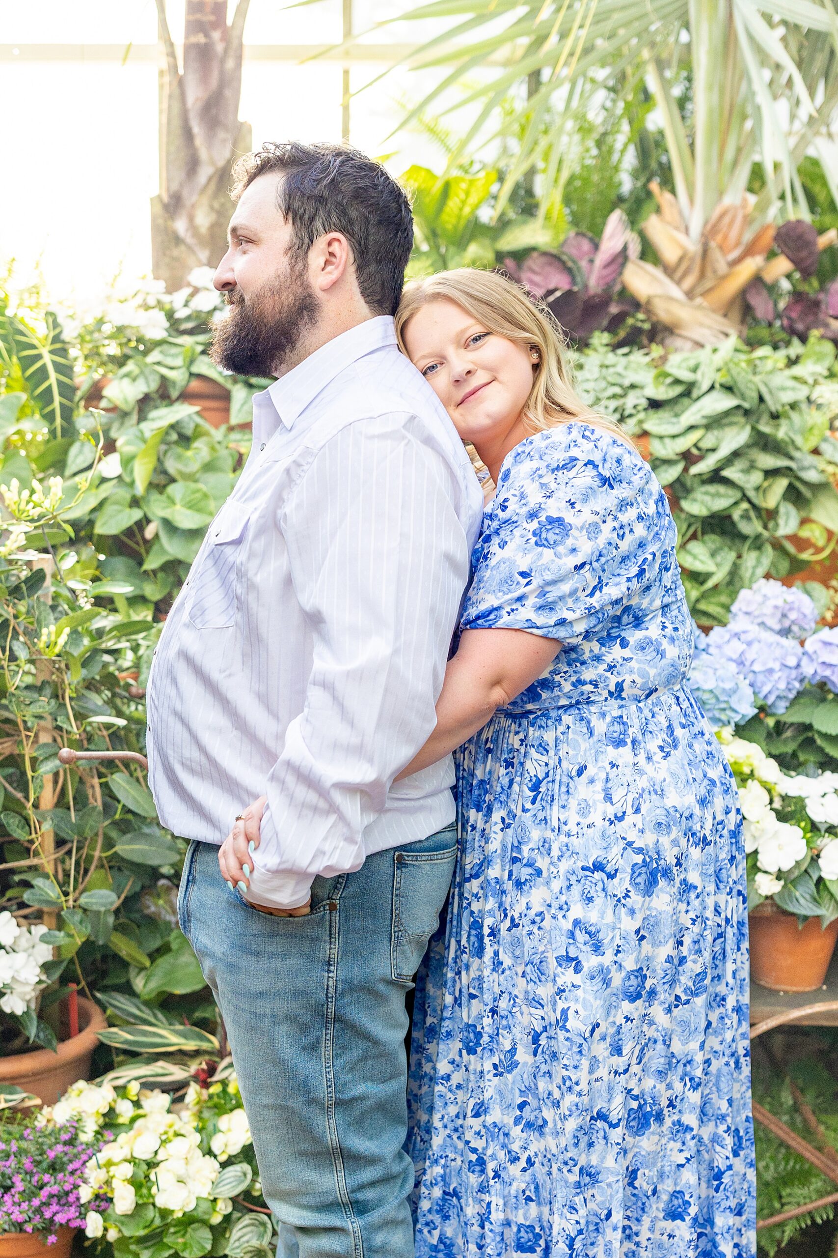 Spring Biltmore Estate Engagement in Asheville, NC