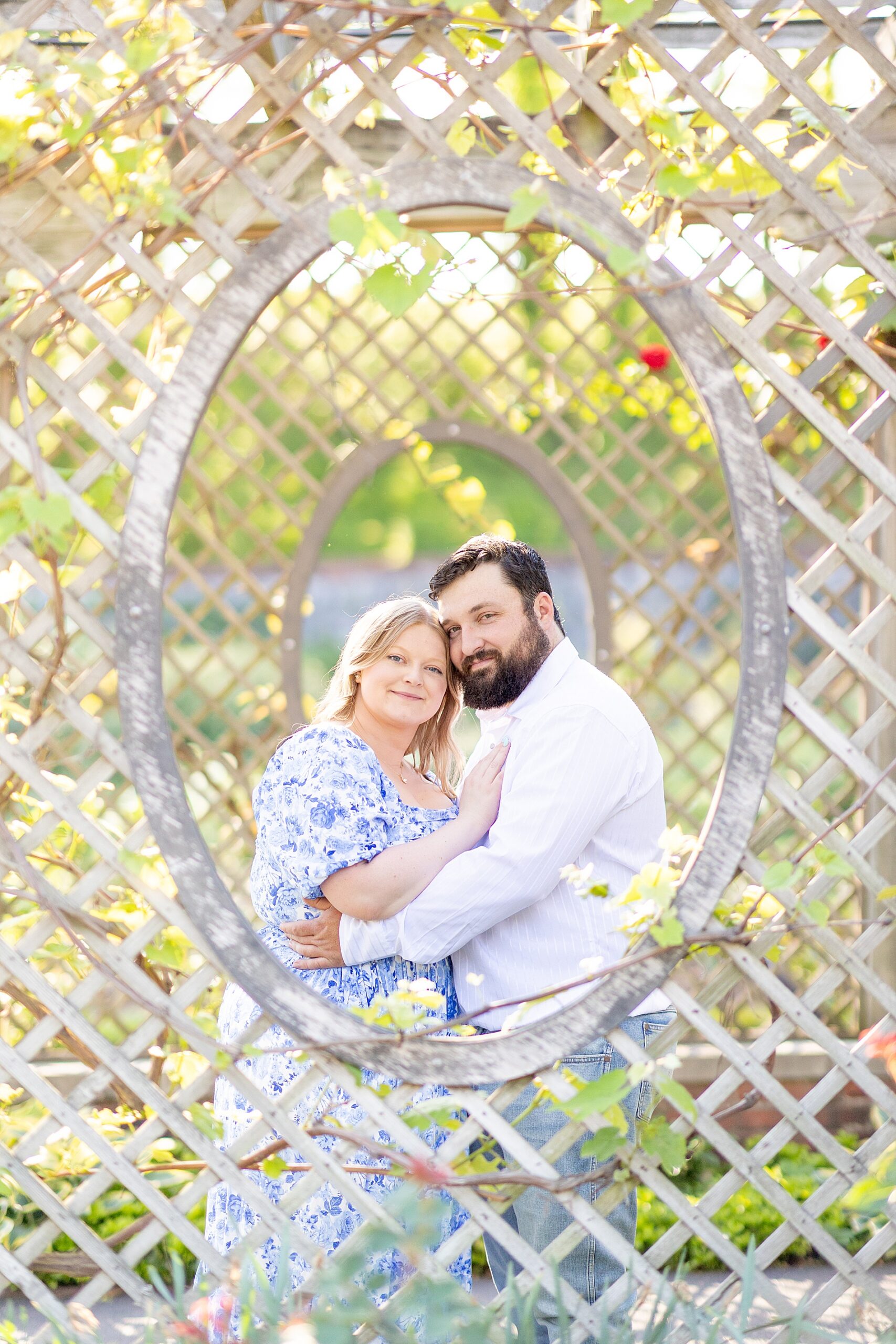 intimate spring engagement