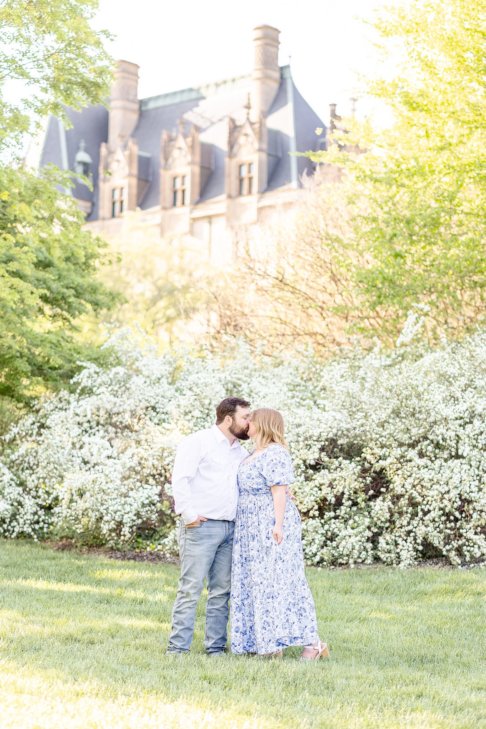 Spring Biltmore Estate Engagement in Asheville, NC