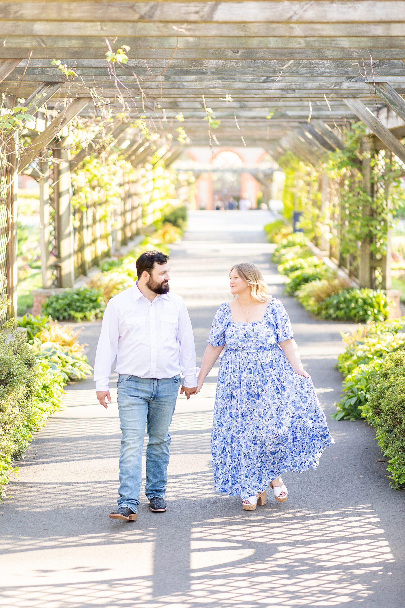 Spring Biltmore Estate Engagement in Asheville, NC
