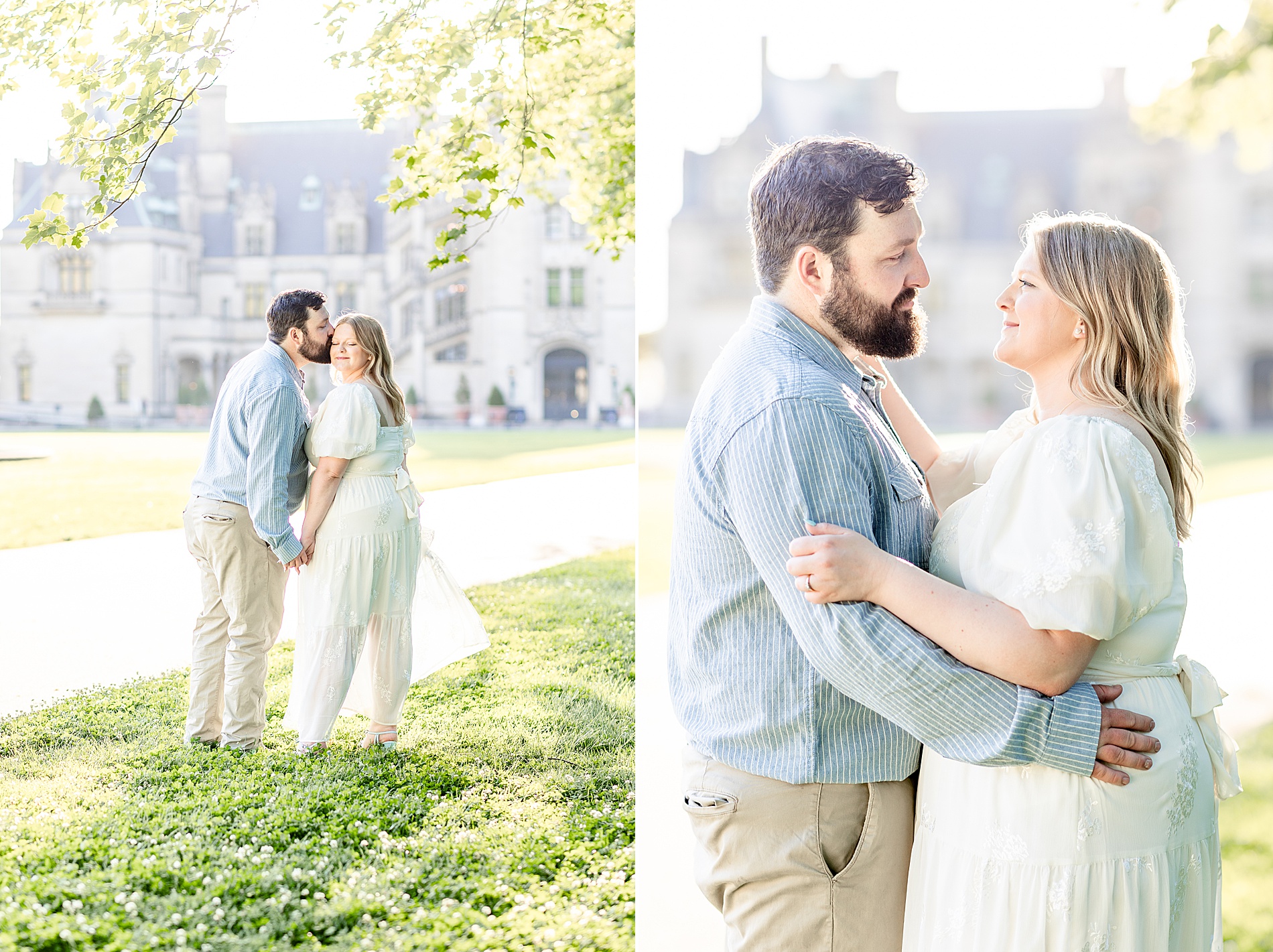 Spring Biltmore Estate Engagement in Asheville, NC