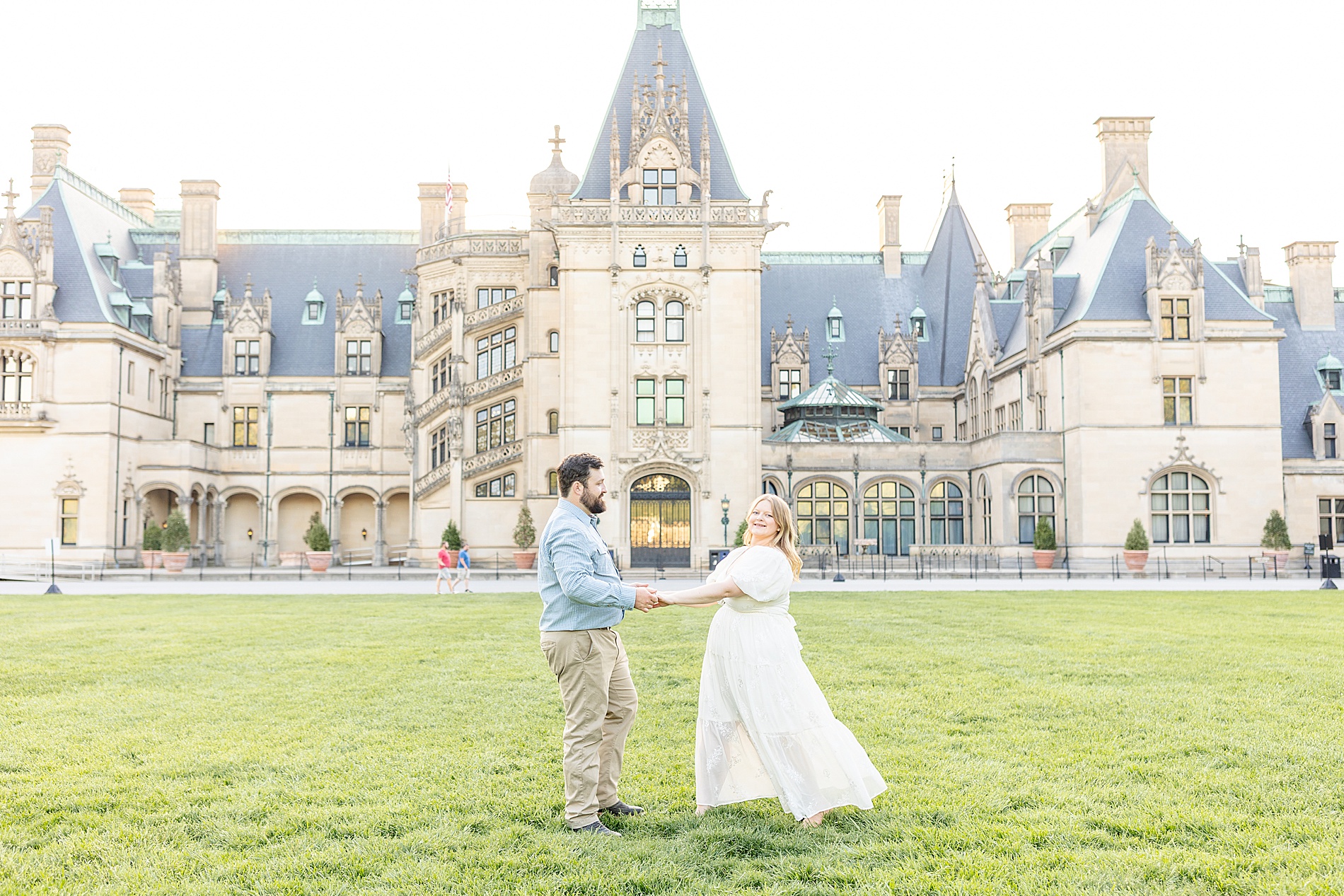 Spring Biltmore Estate Engagement in Asheville, NC