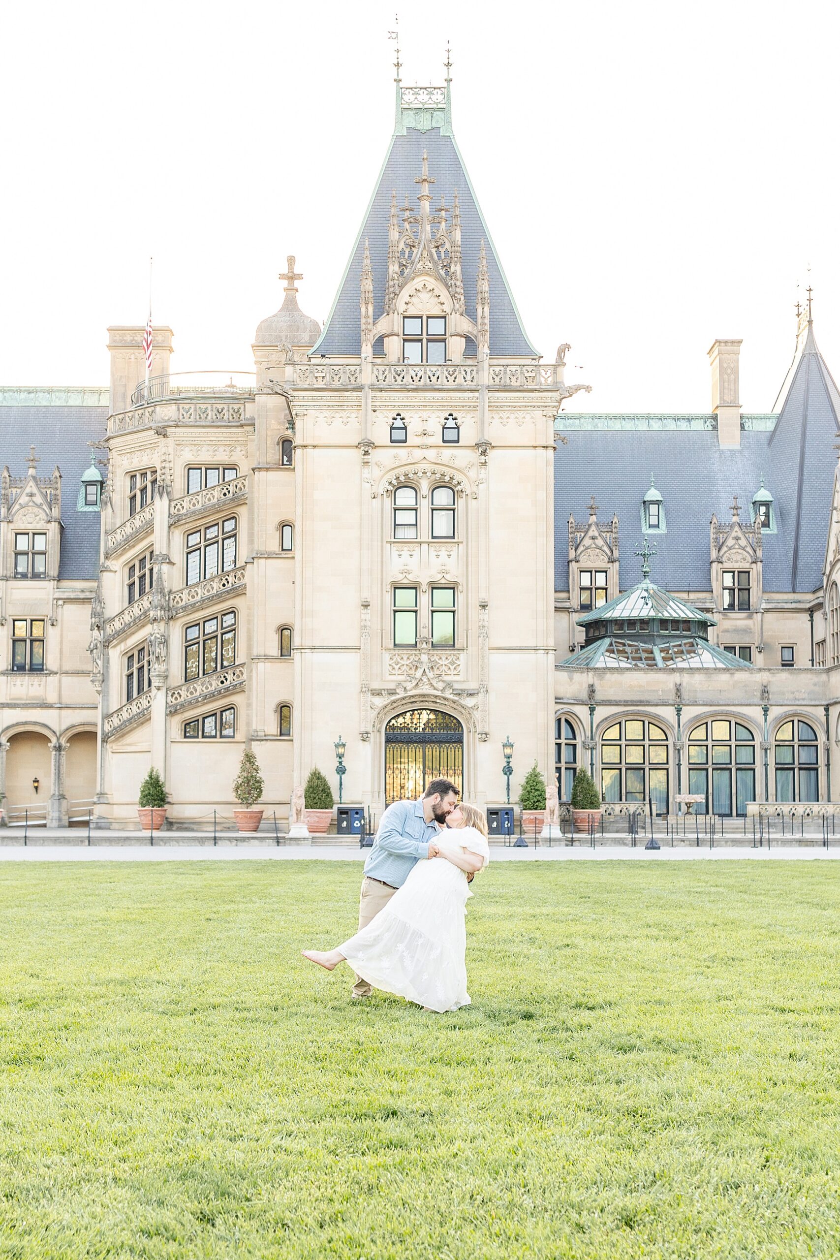 romantic engagement at Biltmore Estate