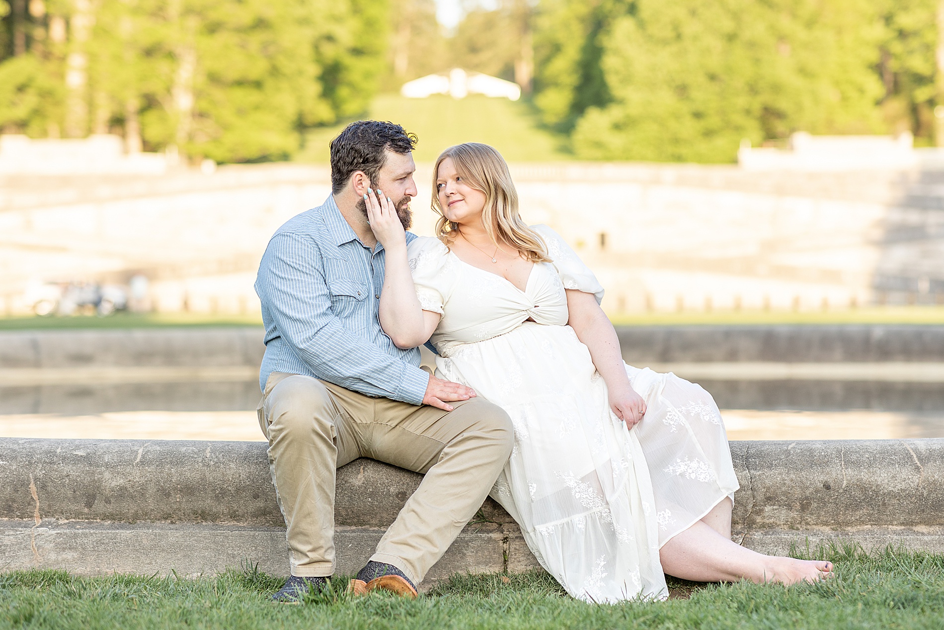 Spring Biltmore Estate Engagement in Asheville, NC