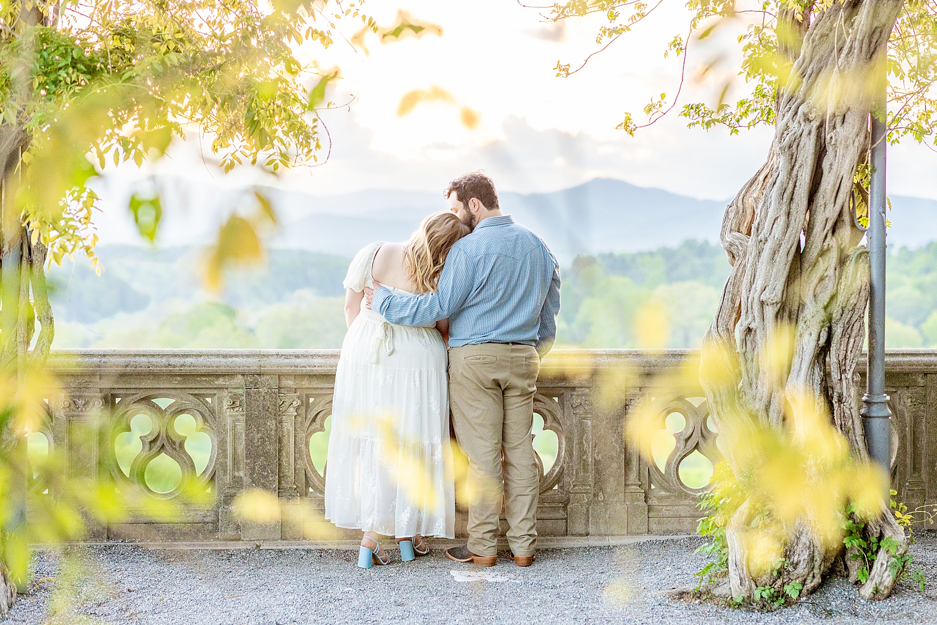Spring Biltmore Estate Engagement in Asheville, NC