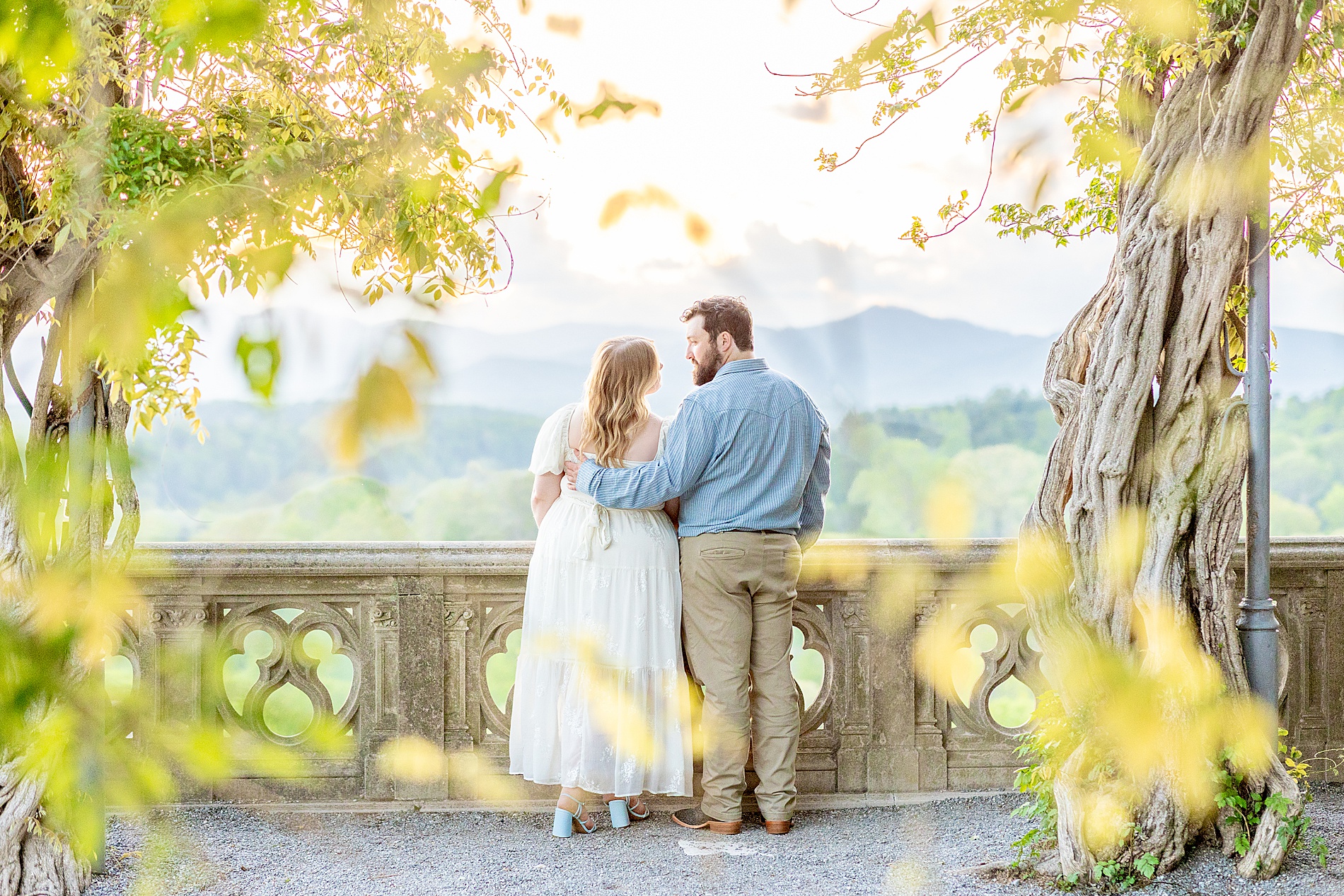 Spring Biltmore Estate Engagement in Asheville, NC
