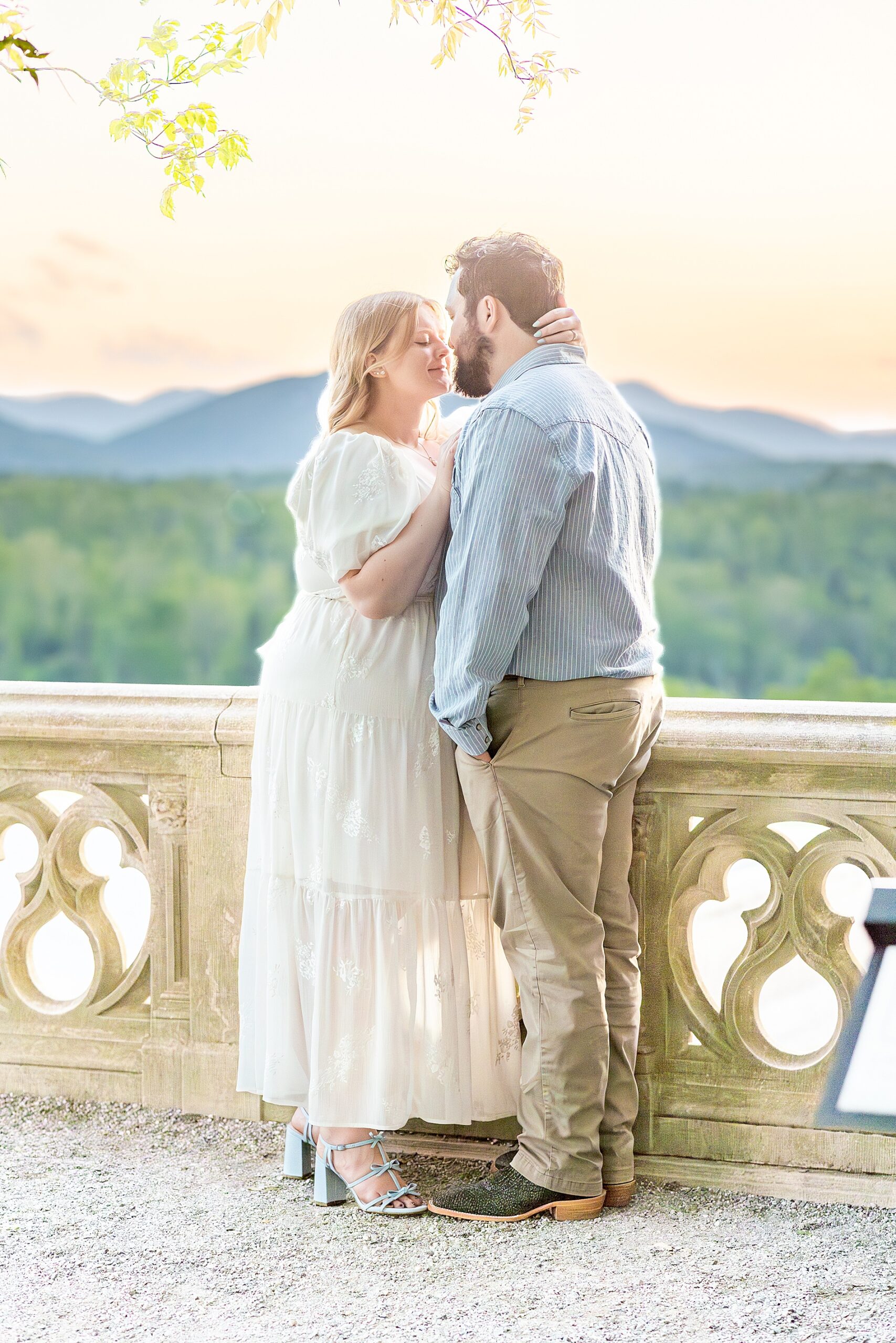 Spring Biltmore Estate Engagement in Asheville, NC
