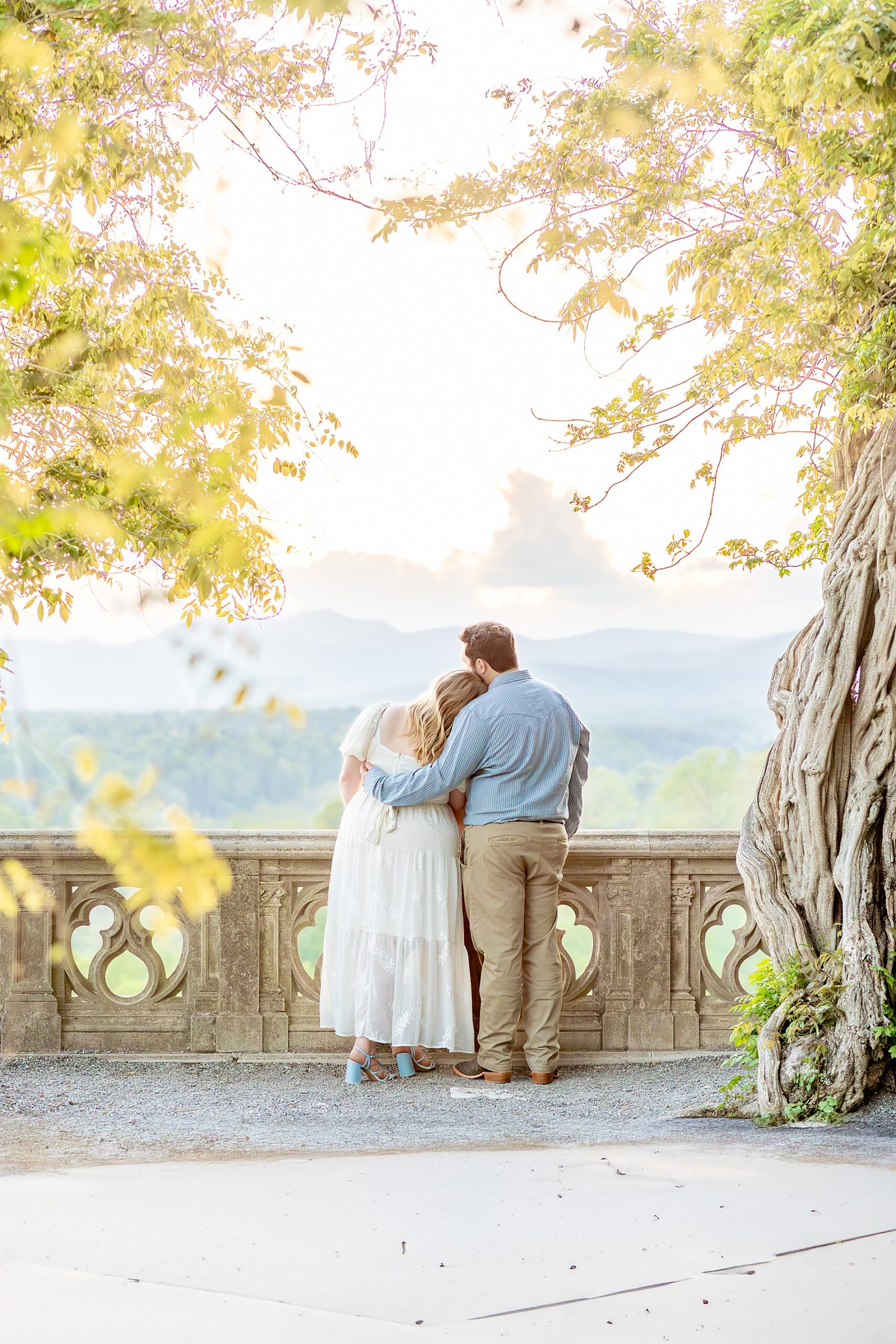 springtime engagement