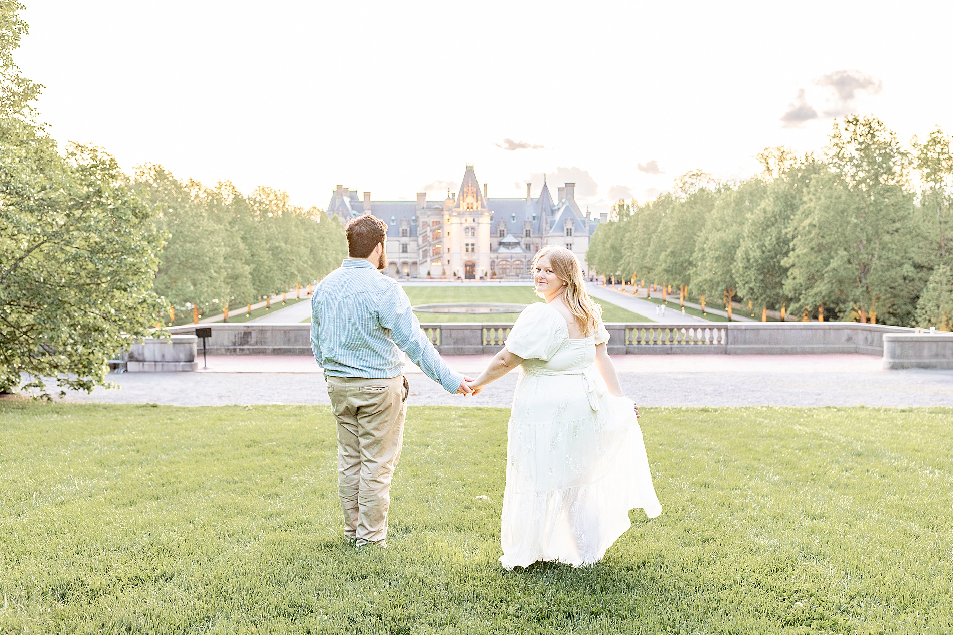 Spring Biltmore Estate Engagement in Asheville, NC