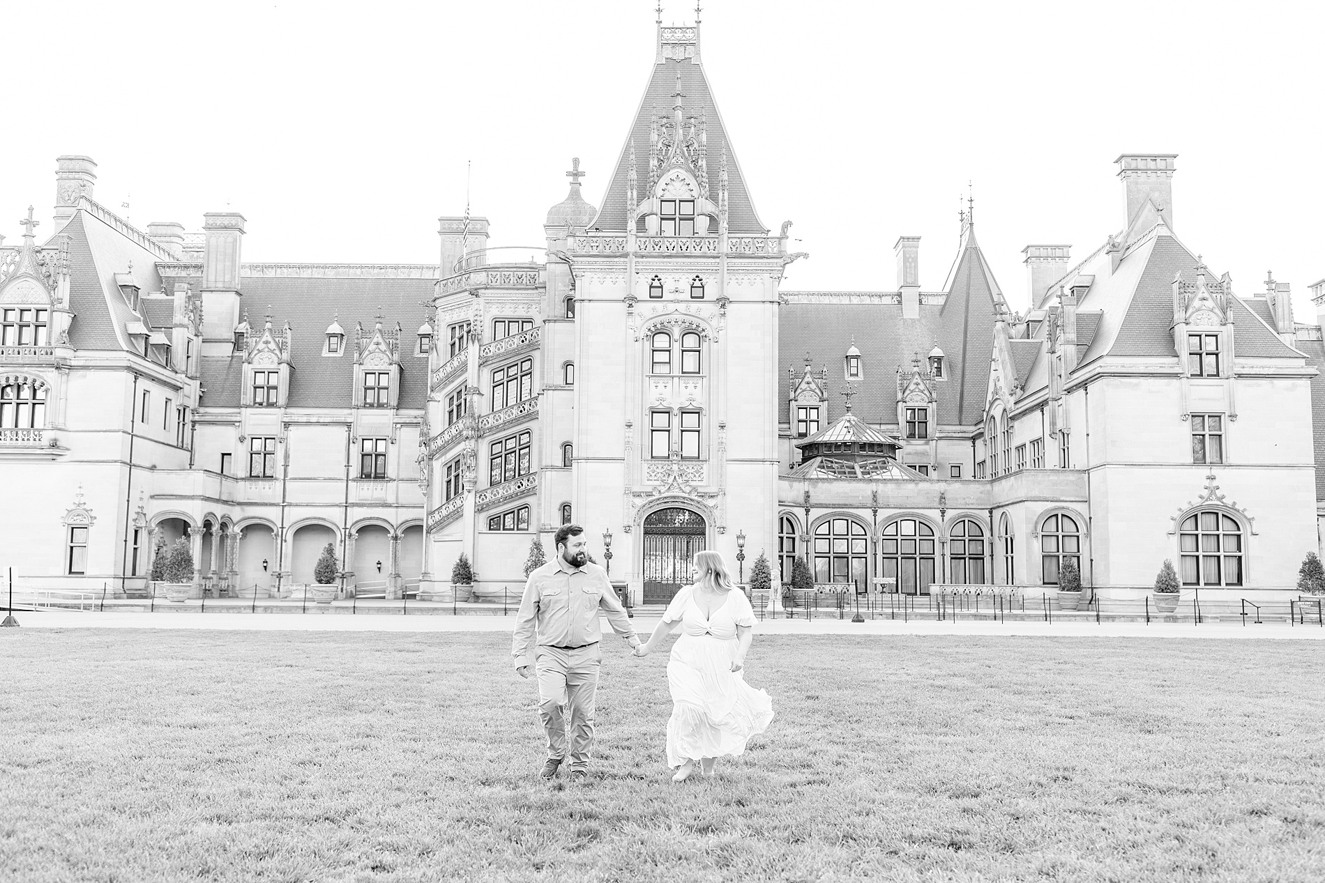 timeless engagement photos at Biltmore Estate in Asheville, NC