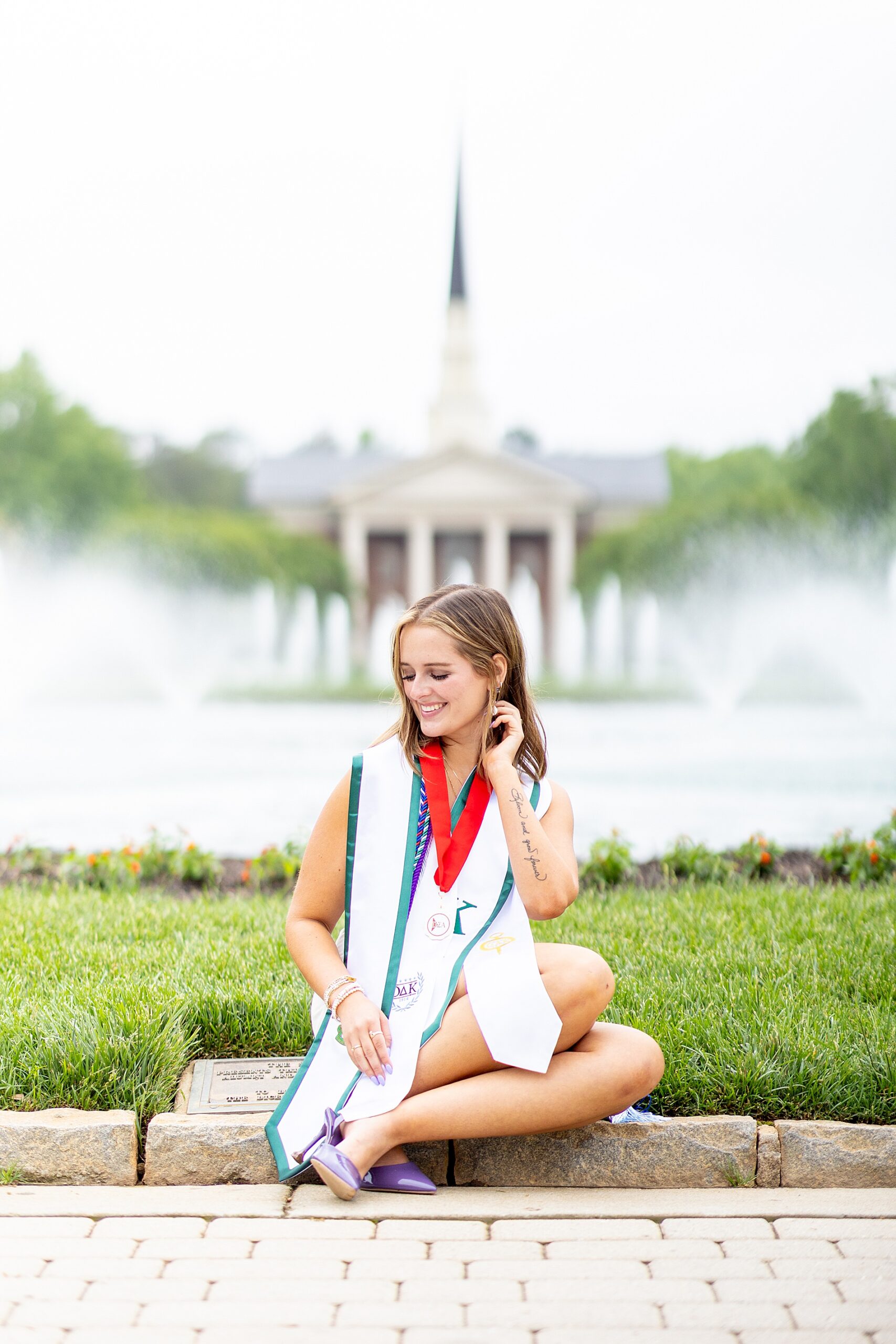 spring senior portraits in Greenville SC