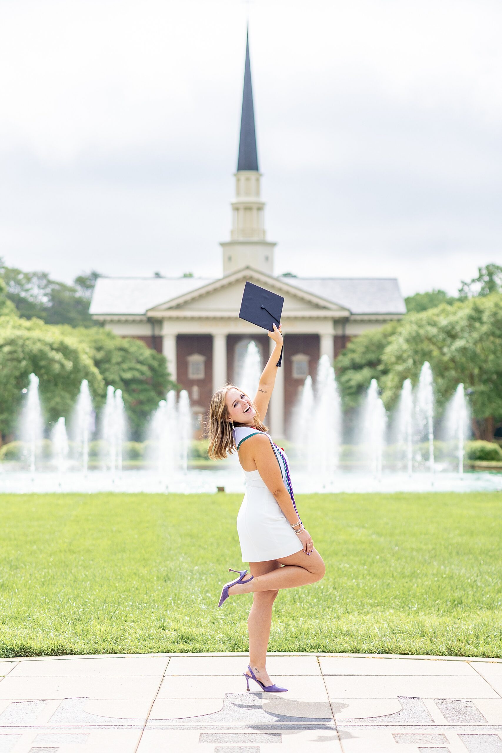 Furman University Grad Session during springtime