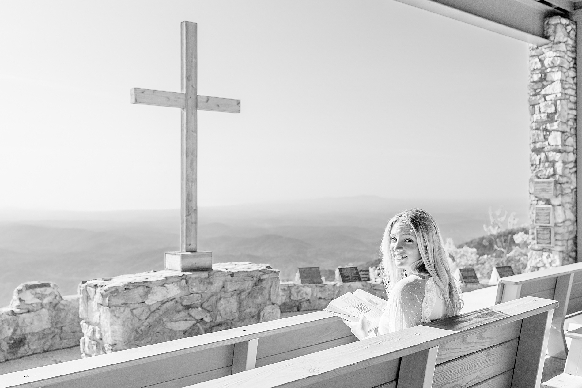 girl reading her bible at Pretty Place Chapel