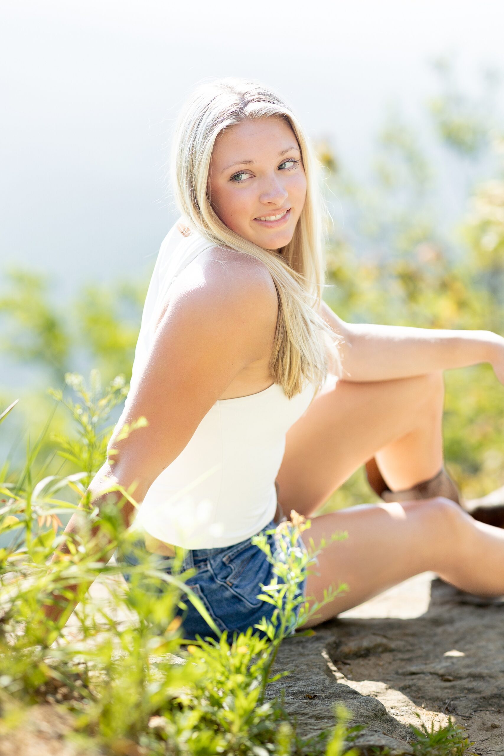 Greenville SC spring senior portraits