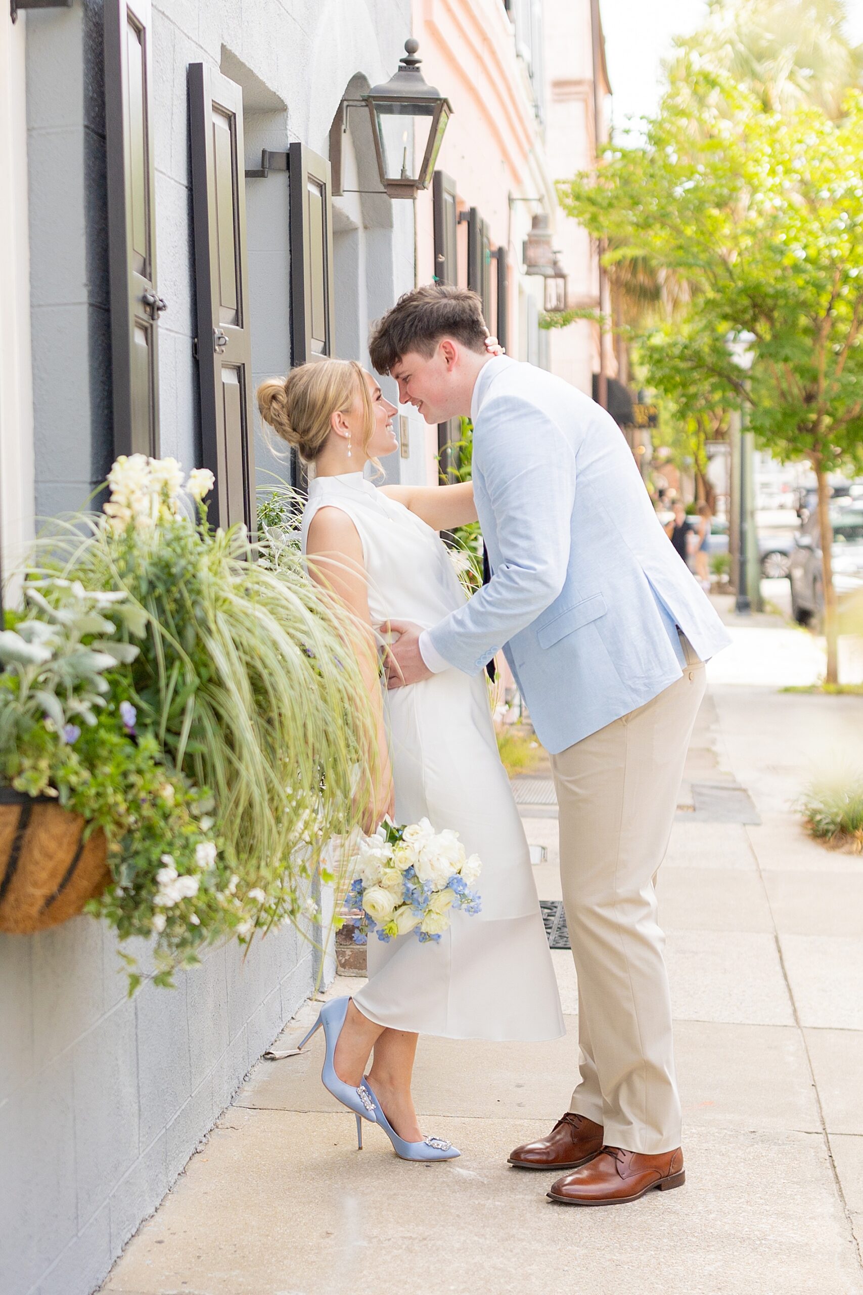 Light and Airy Charleston Engagement