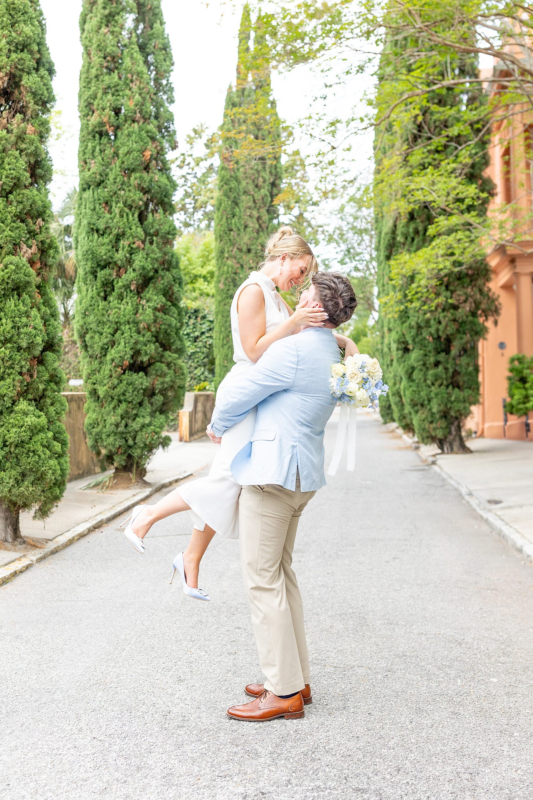 Downtown Charleston engagement