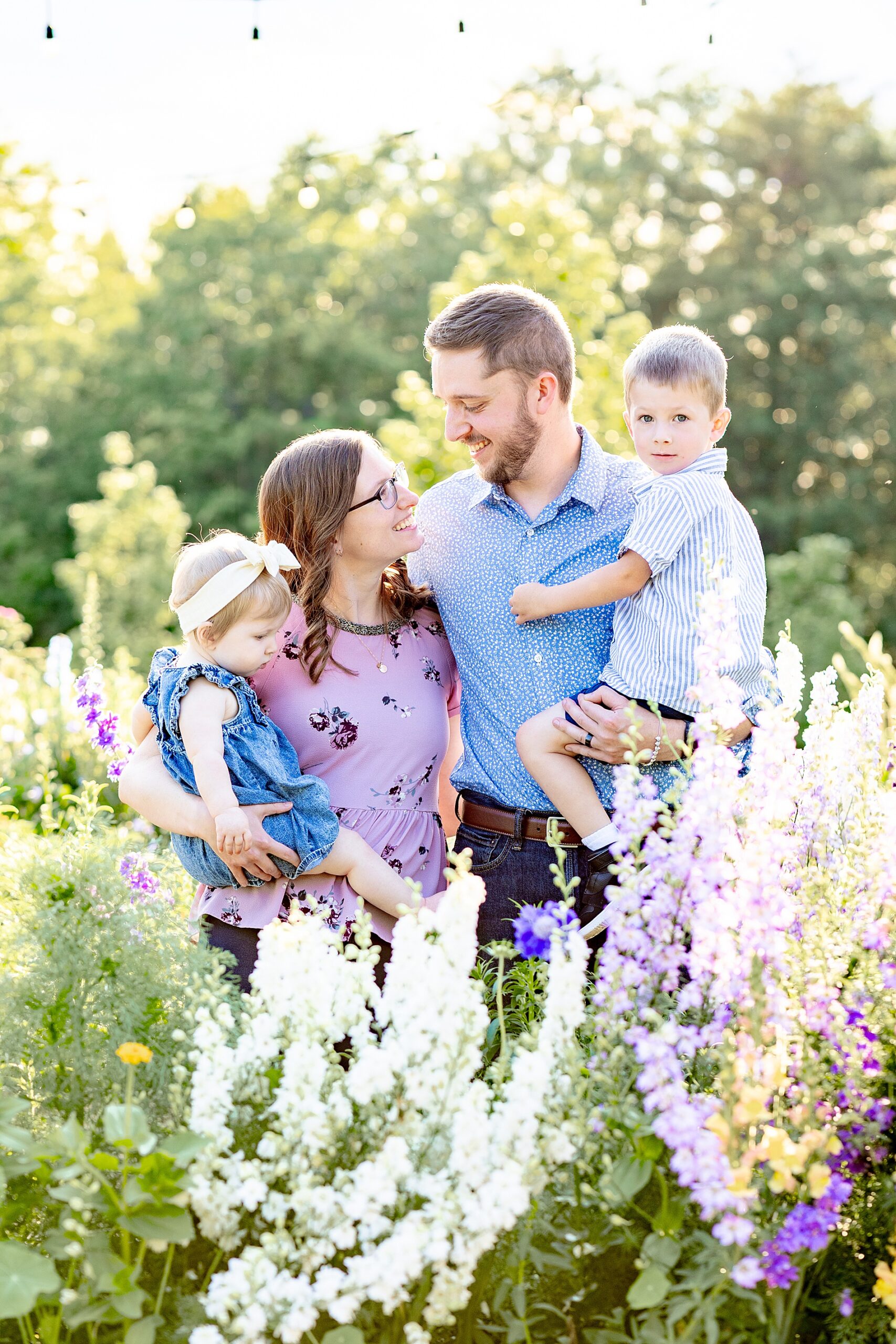 spring family portraits in Greenville, SC