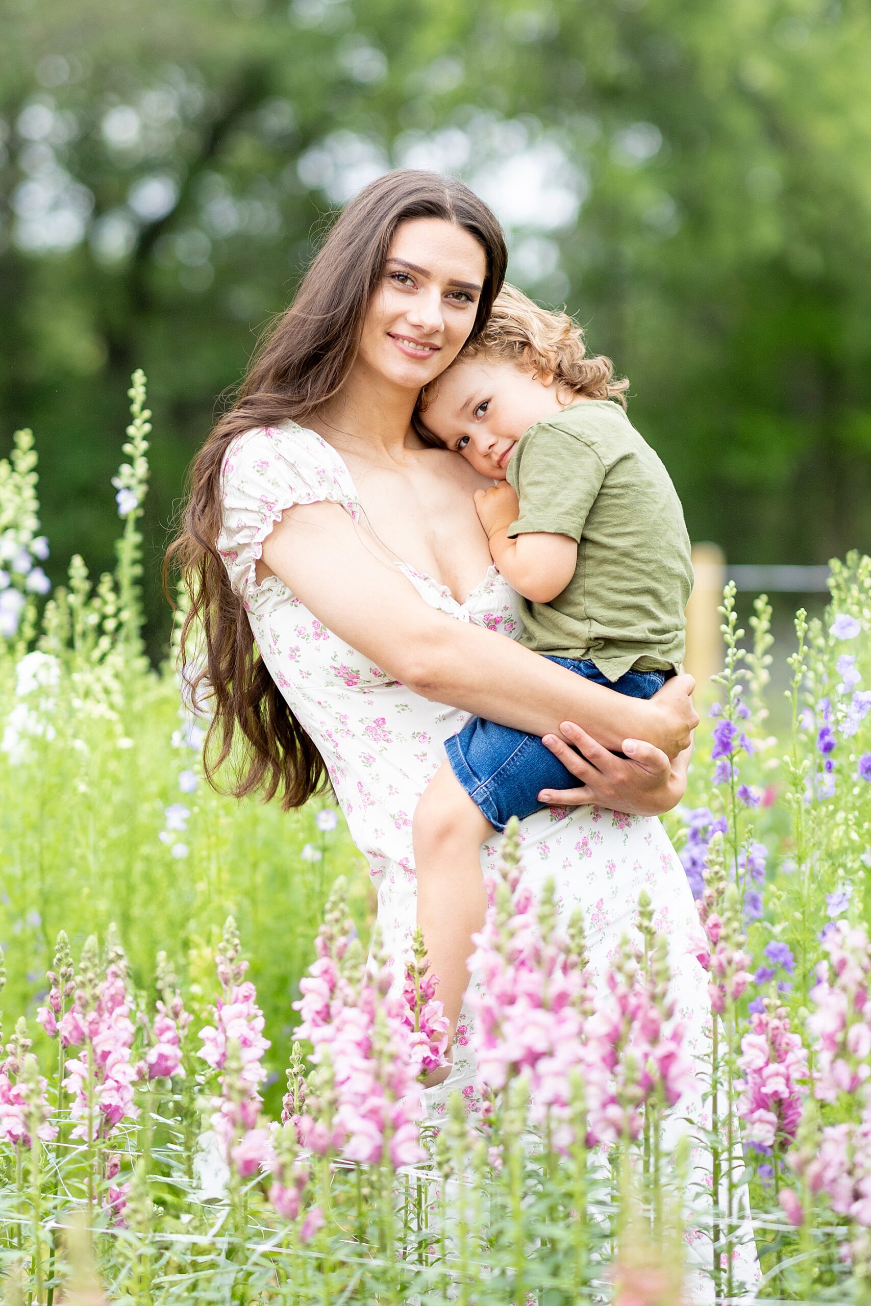 mother and son portraits
