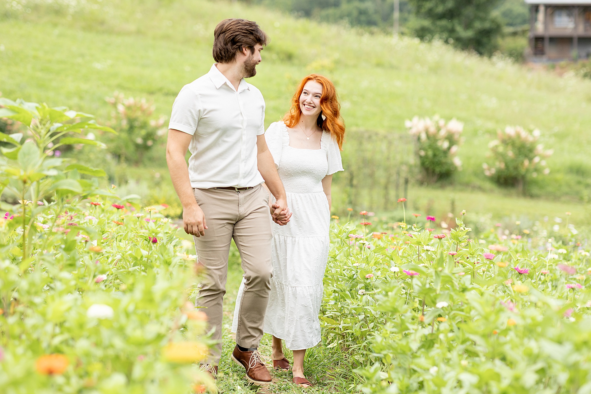 Anniversary Session at The Never Ending Flower Farm  
