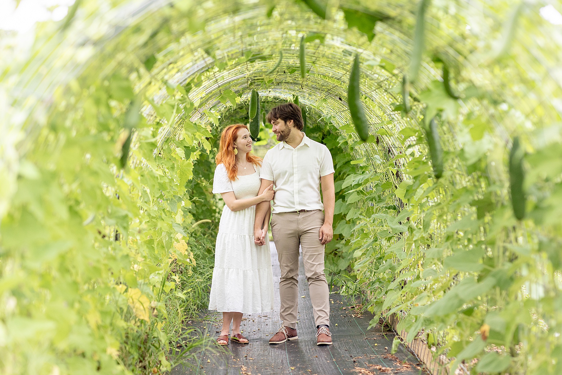 light and airy couple portraits
