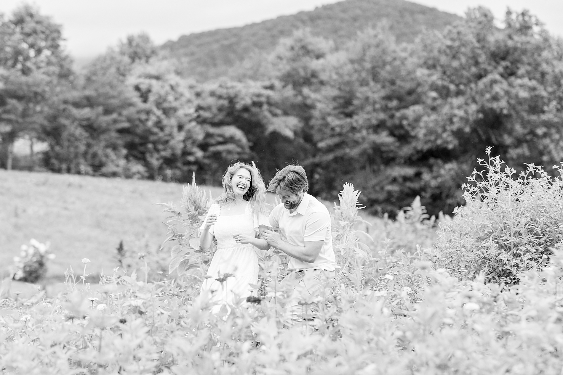 Anniversary Session at The Never Ending Flower Farm by Asheville, NC Wedding Photographer