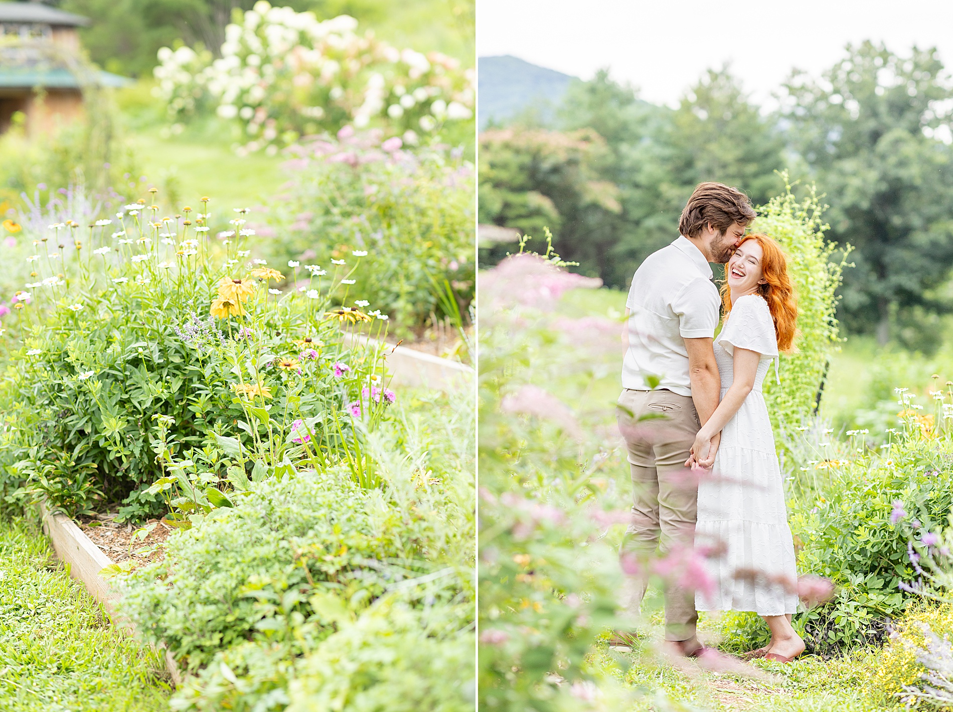 Anniversary Session at The Never Ending Flower Farm by Asheville, NC Wedding Photographer